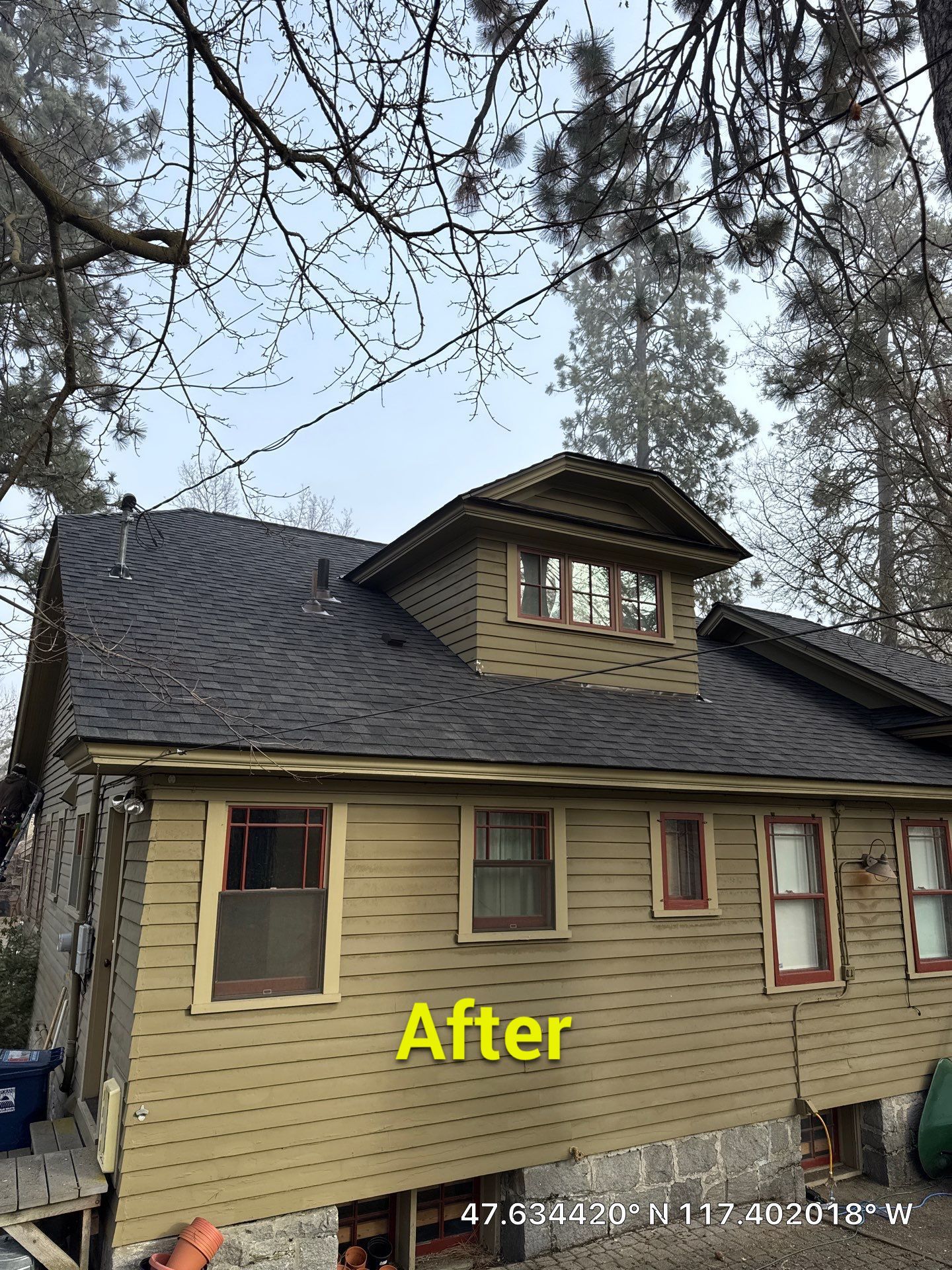 Complete Residential Roof Replacement with CertainTeed Shingles in Spokane by Alpine Roofing