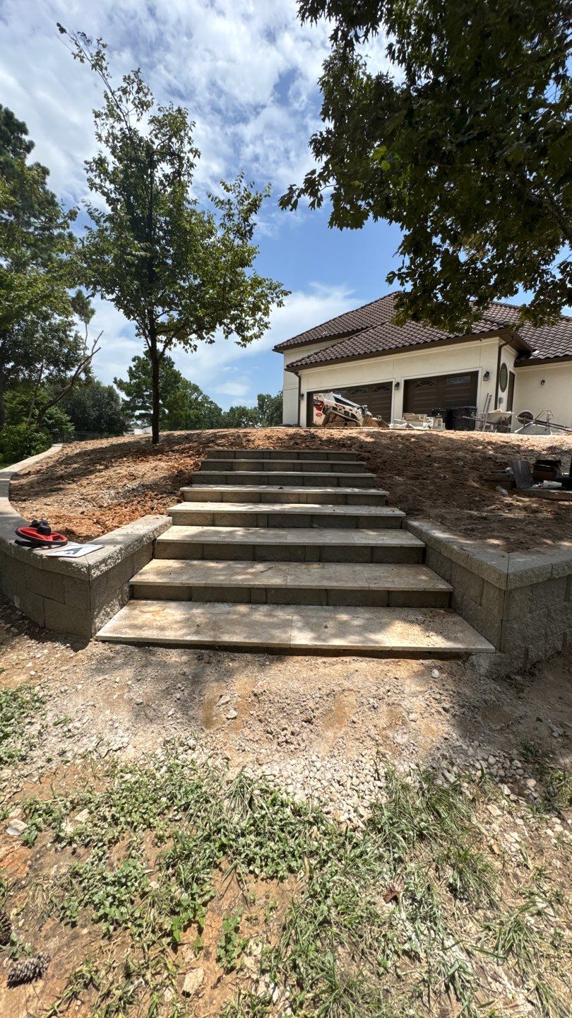🏡 Duane’s Complete Retainer Wall & Hardscape Walkway by Texas Urban Elements