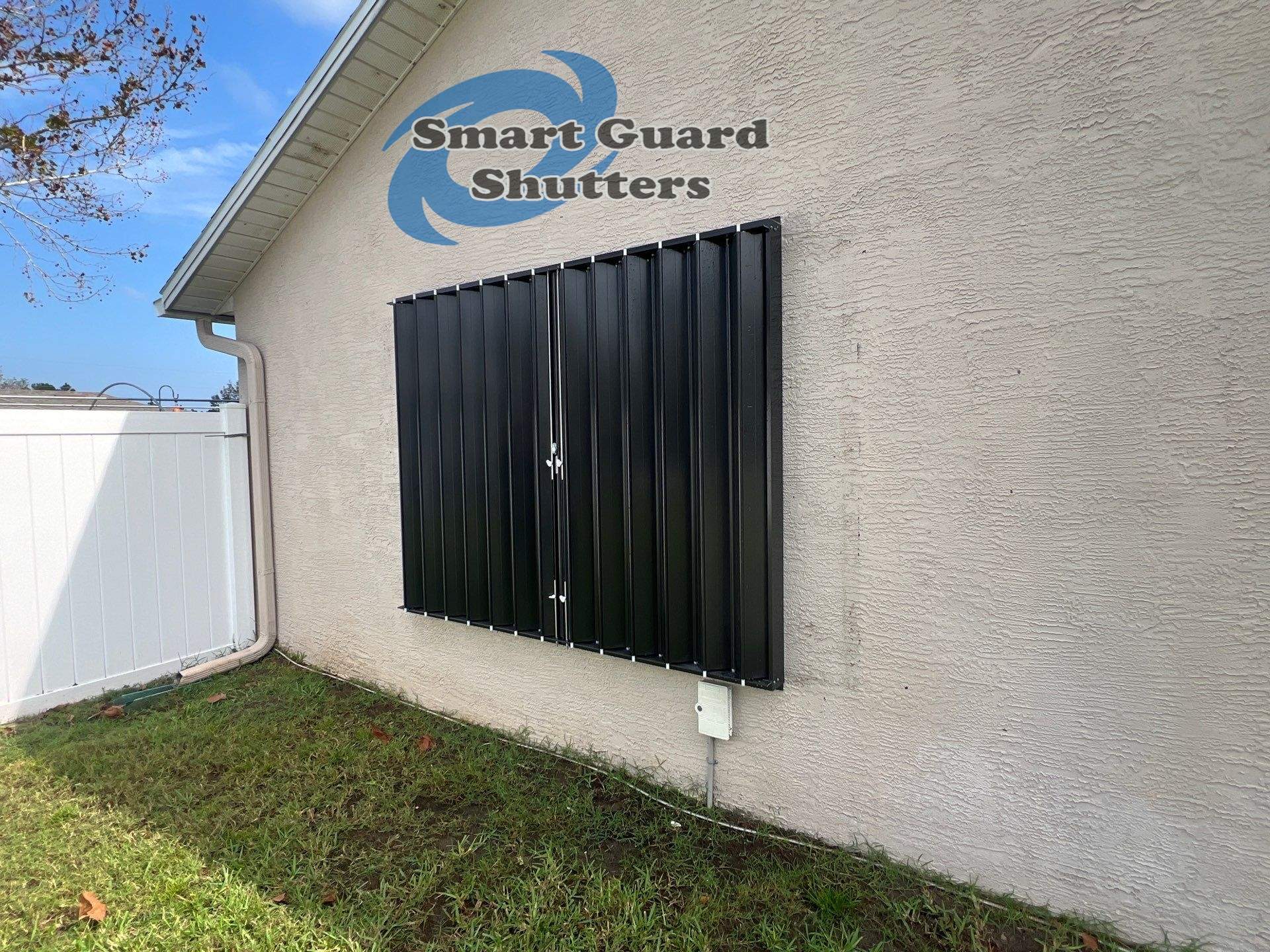 Hurricane Protection in Bronze by Smart Guard Shutters