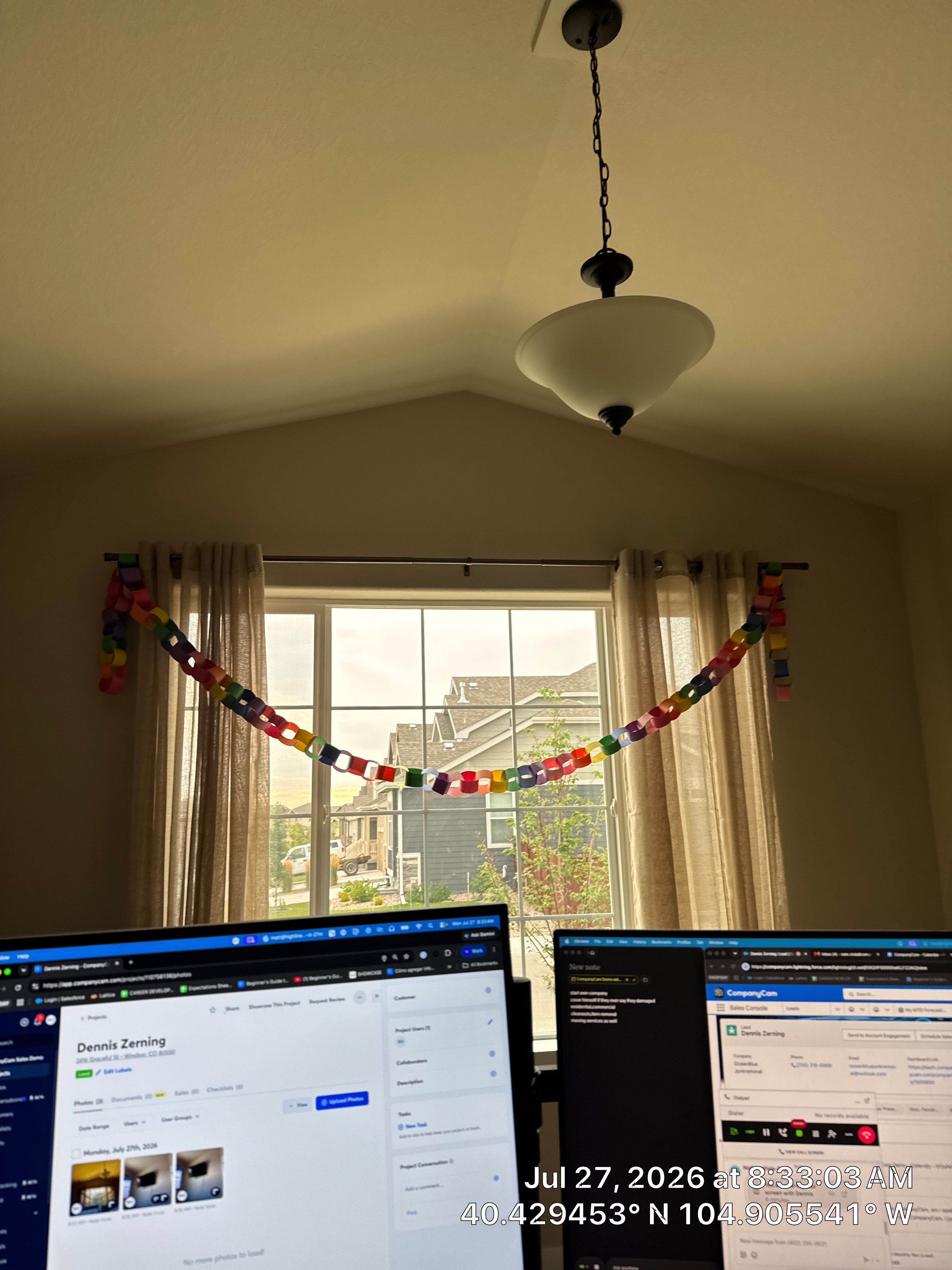 Home Office Setup and TV Mounting Service in Windsor by CompanyCam Sales Demo