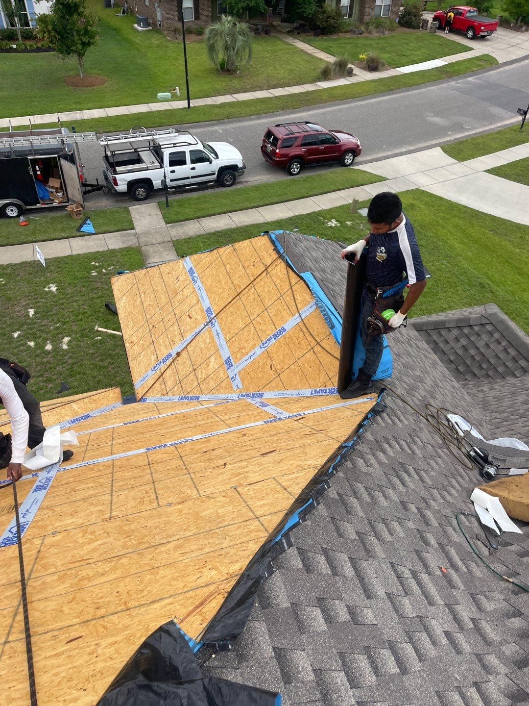 Residential Roofing Installation using Roof Replacement by American Roofing & Construction LLC