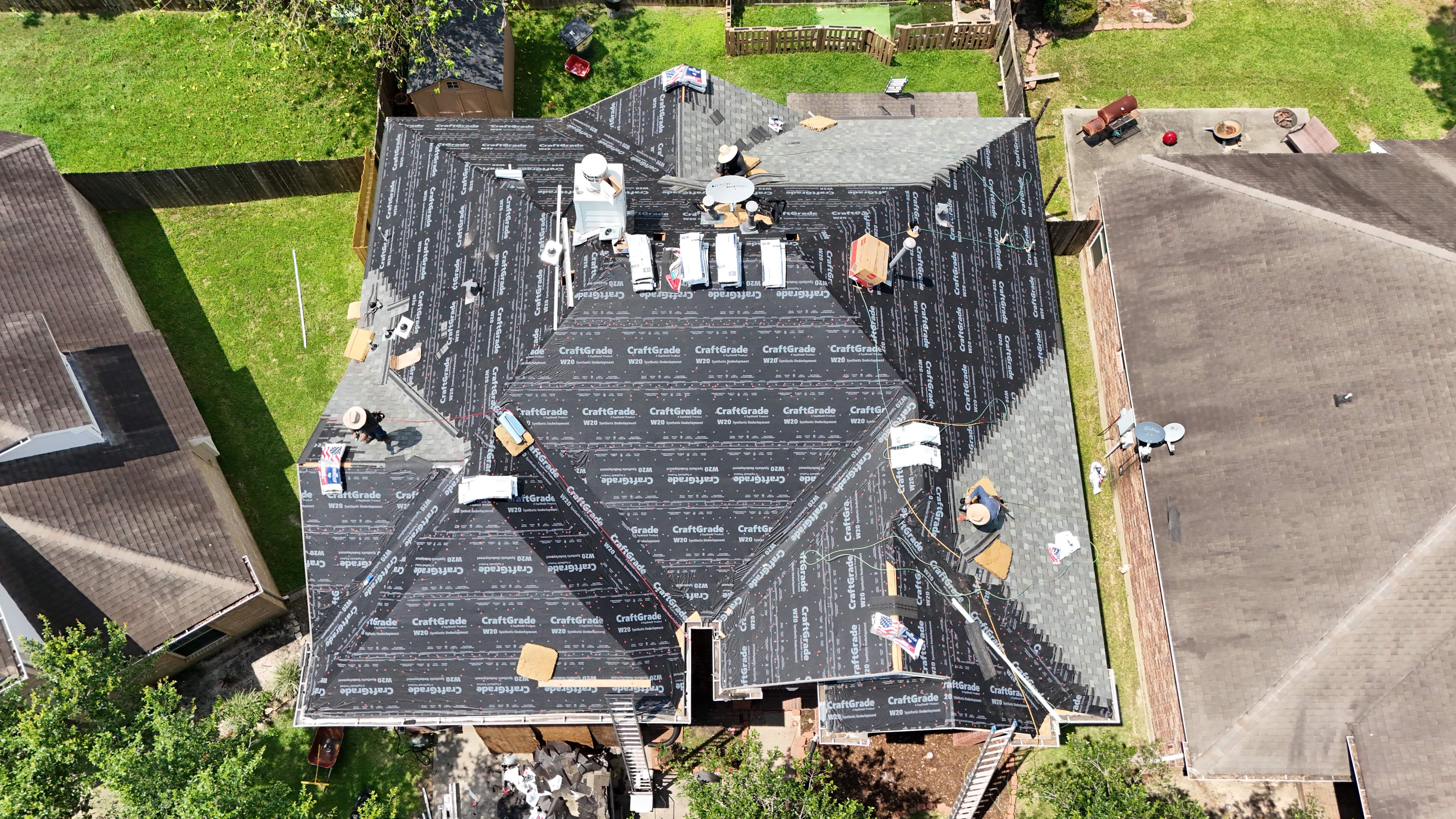 Complete Hip-Roof Replacement — Spring, TX by PL Roofing & SB Roofing, LLC.