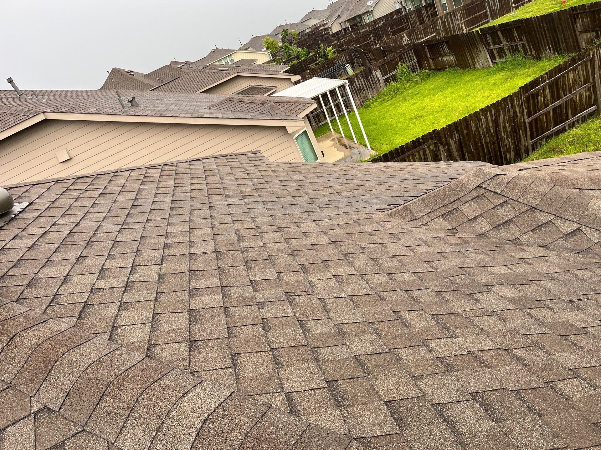 Hail Damage using Owen's Corning Duration (Lifetime) Shingles by Roof Repair Company