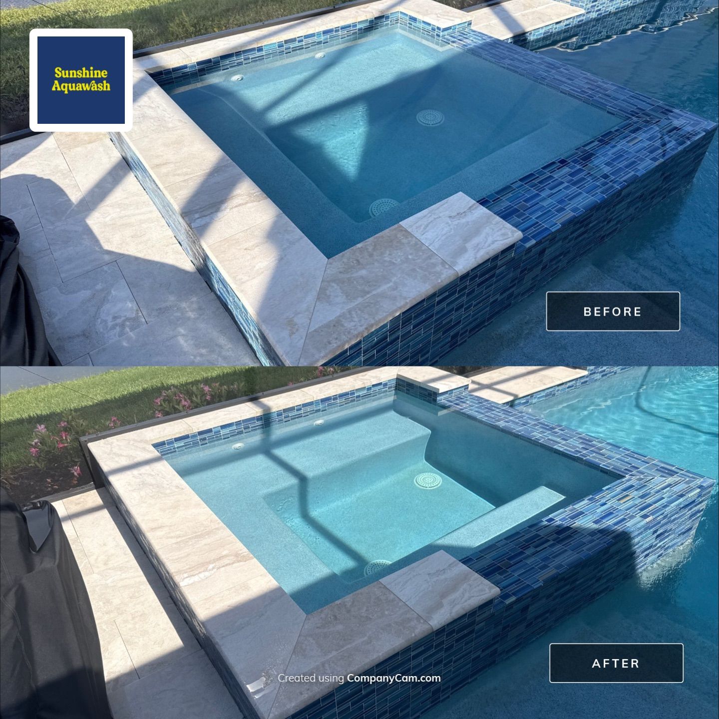 Paver Pool Deck Cleaning in Esplanade at Artisan Lakes – Palmetto, FL by Sunshine AquaWash