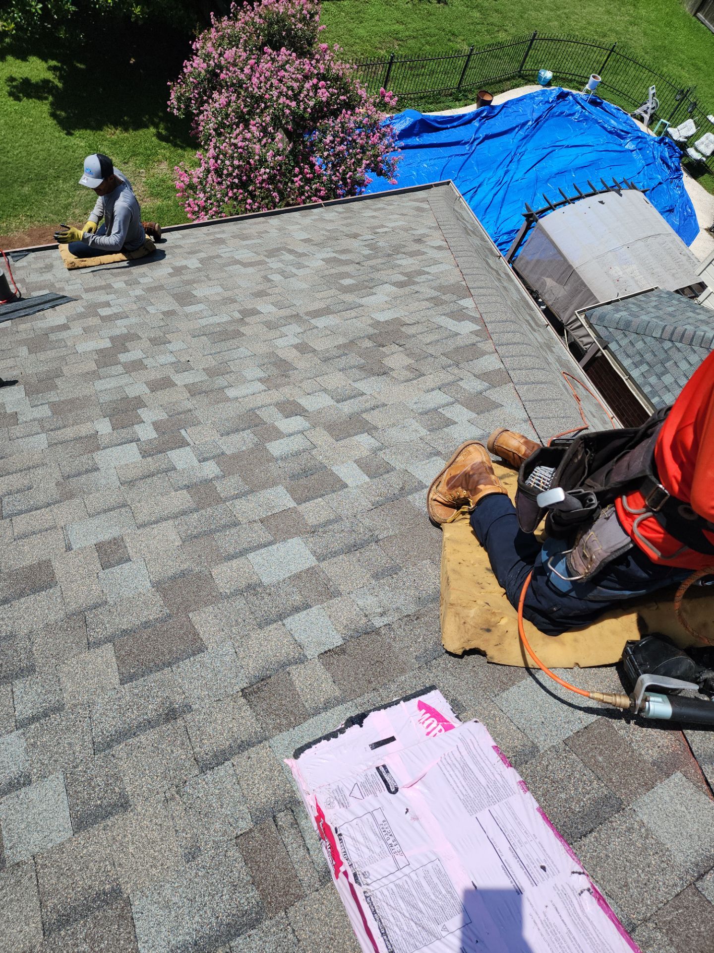 Residential Roofing Installation using Owen's Corning Duration (Lifetime) Shingles by Roof Repair Company