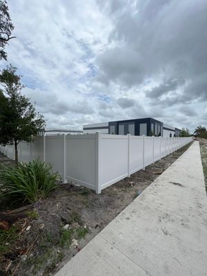 Vinyl Fence Installation using Vinyl Privacy Fence