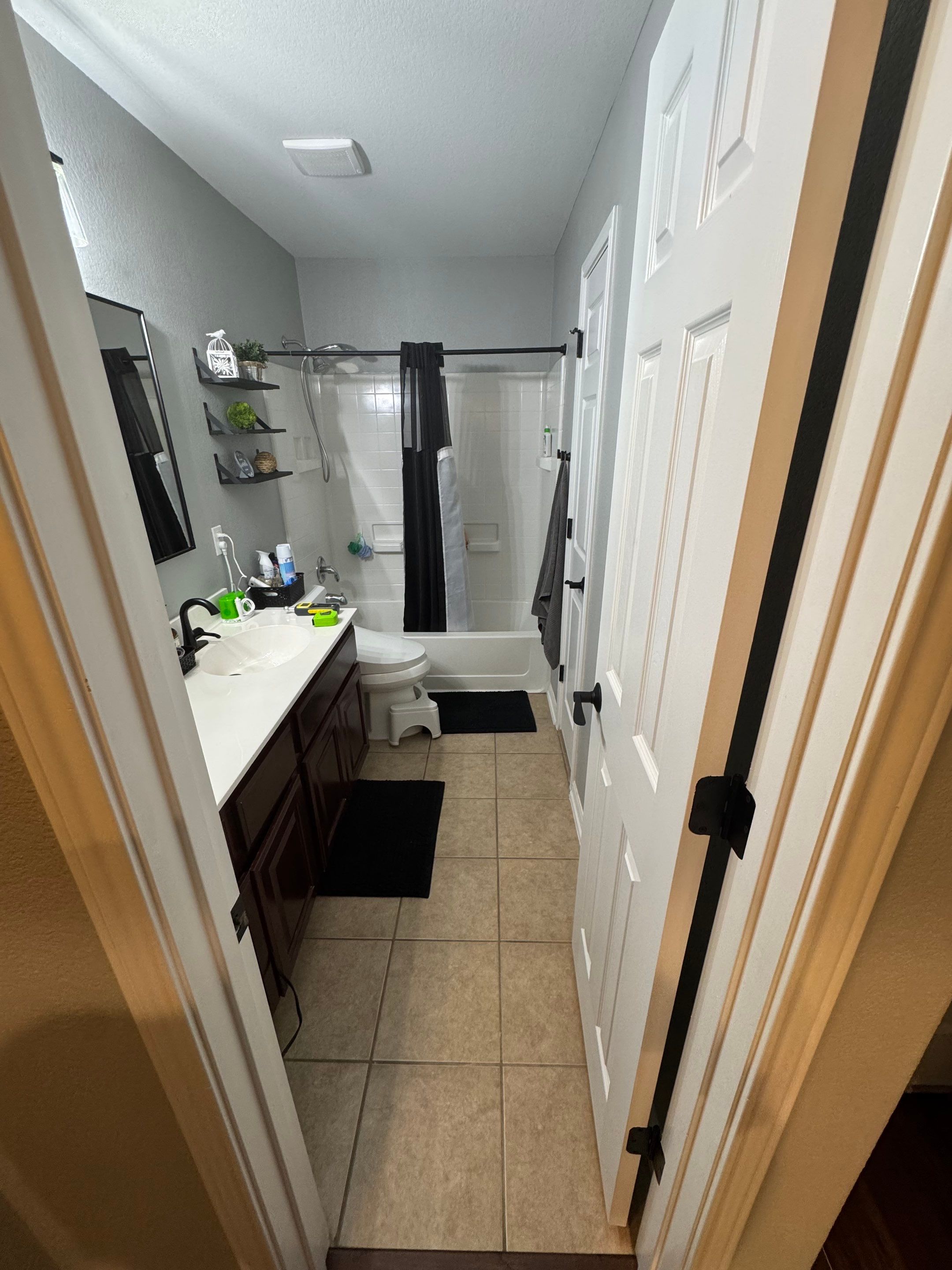 Tub to Walk-in Shower in Buda, Texas by Lane Lauritsen - The Hill Country, Texas