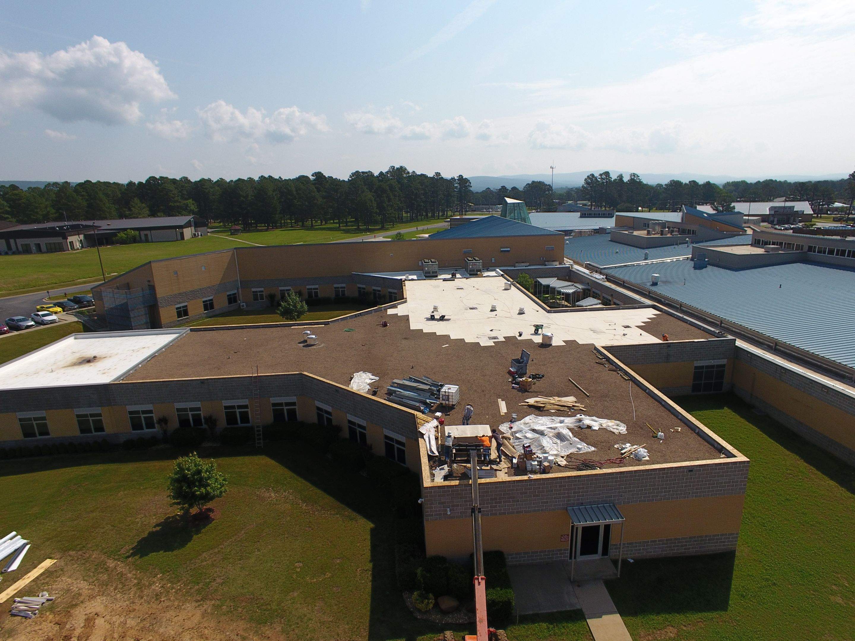 Choctaw Nation Hospital - Med Surg Building by Hostetler Roofing