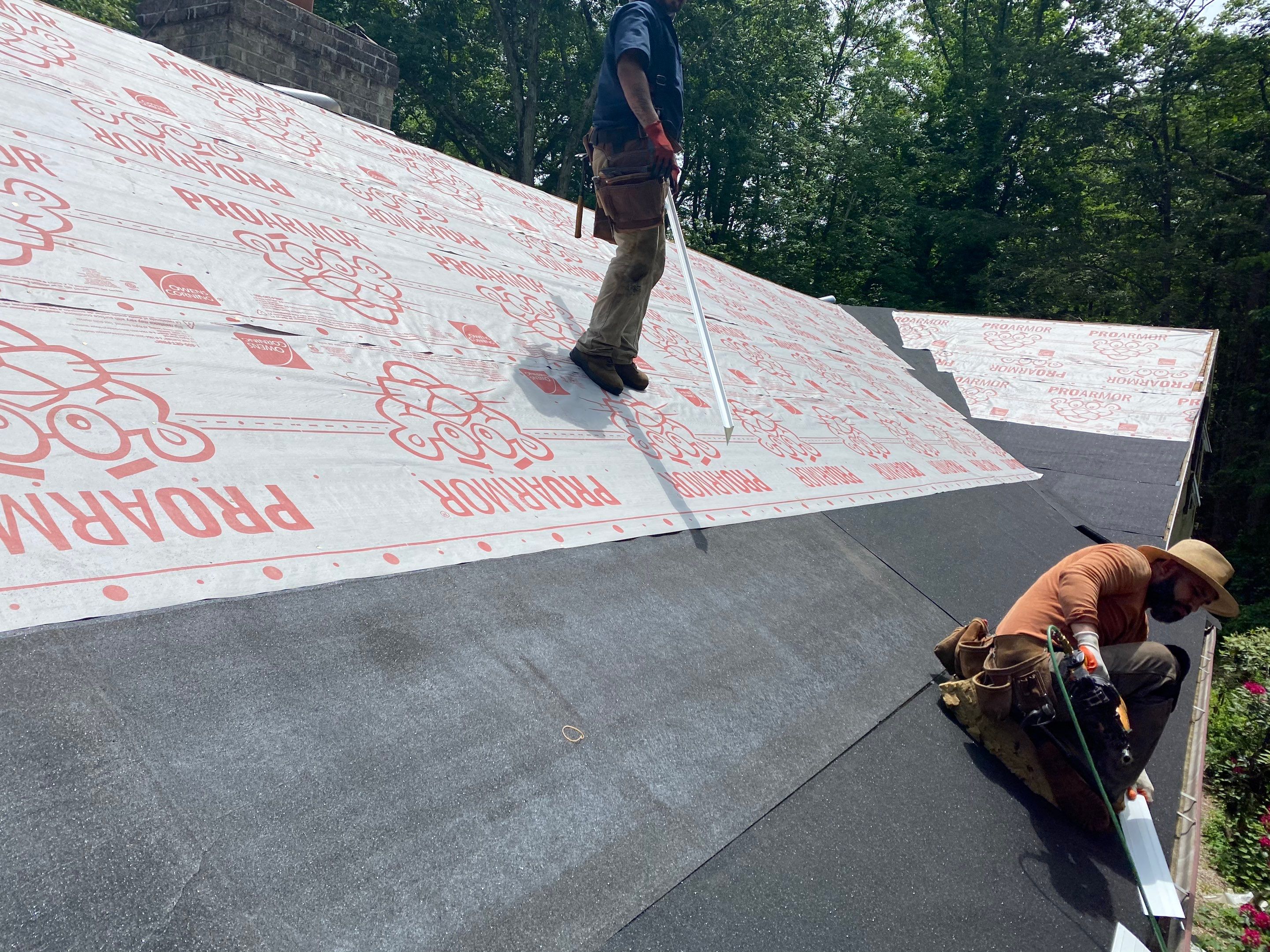 Commercial Roofing Installation using Owens Corning Duration Driftwood by A Plus Exterior