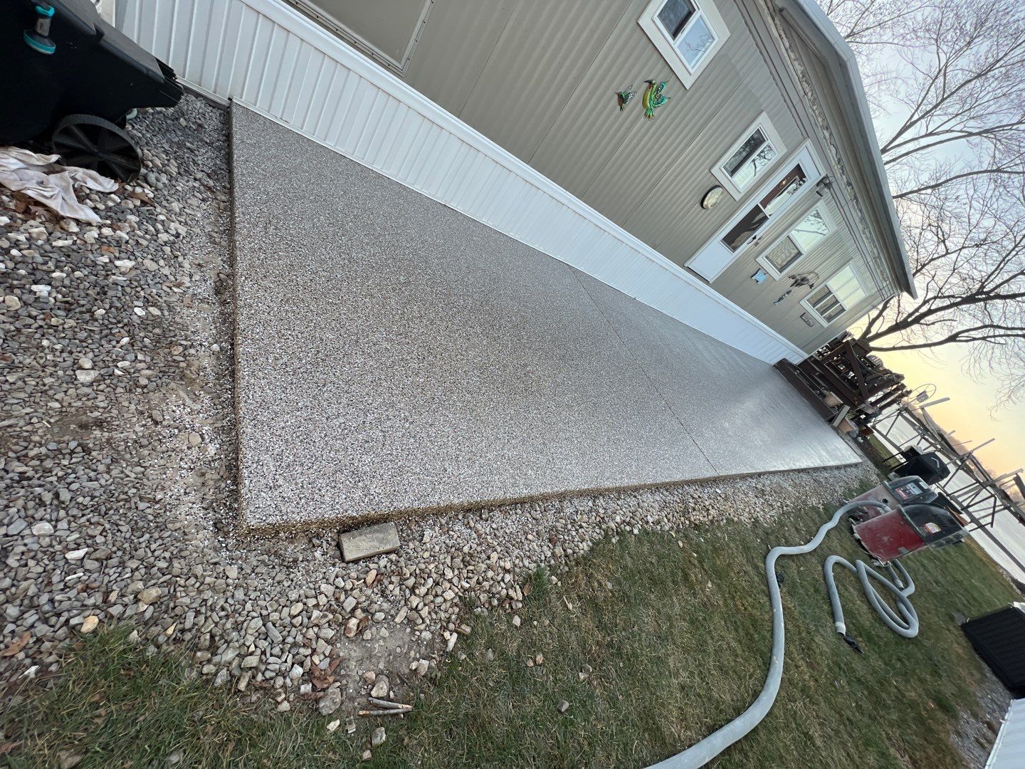 Patio Installation using Desert Sand by Your1DayFloor.com