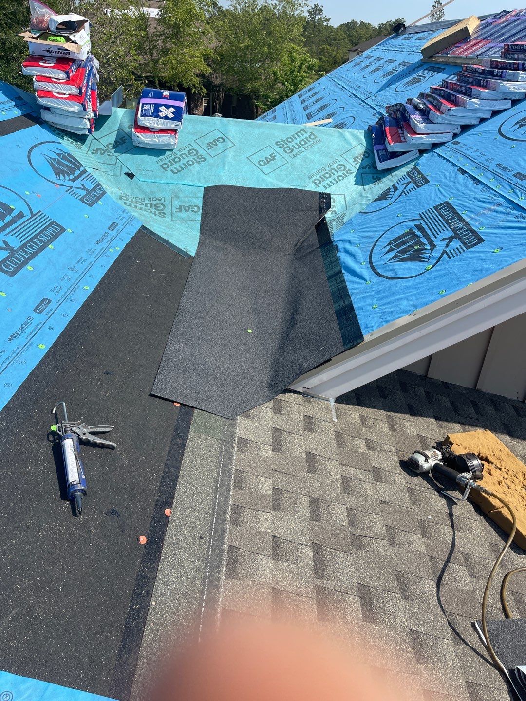 Residential Roofing Installation using Roof Replacement by American Roofing & Construction LLC