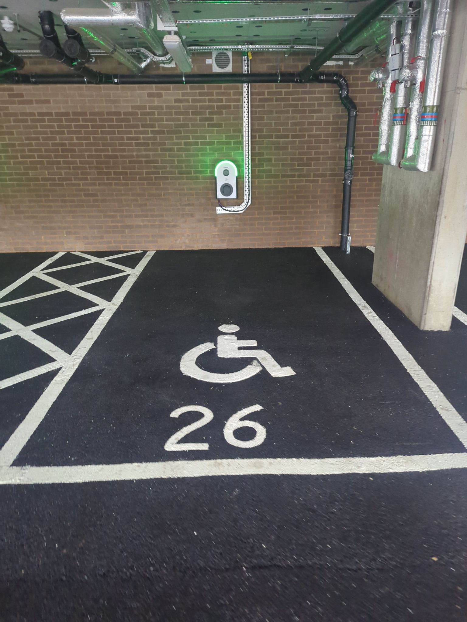 Car park cleaning using Honda 15lpm Low Pressure Washing Machine by Ges Exterior Cleaning ltd