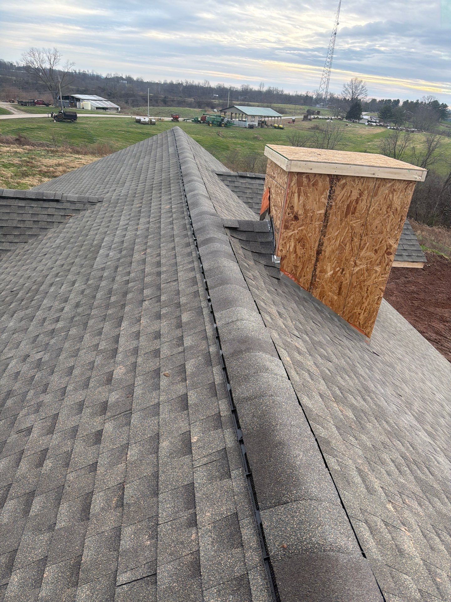 Residential Roofing Installation using GAF Timberline HDZ Weathered Wood by Rainstoppers Roofing