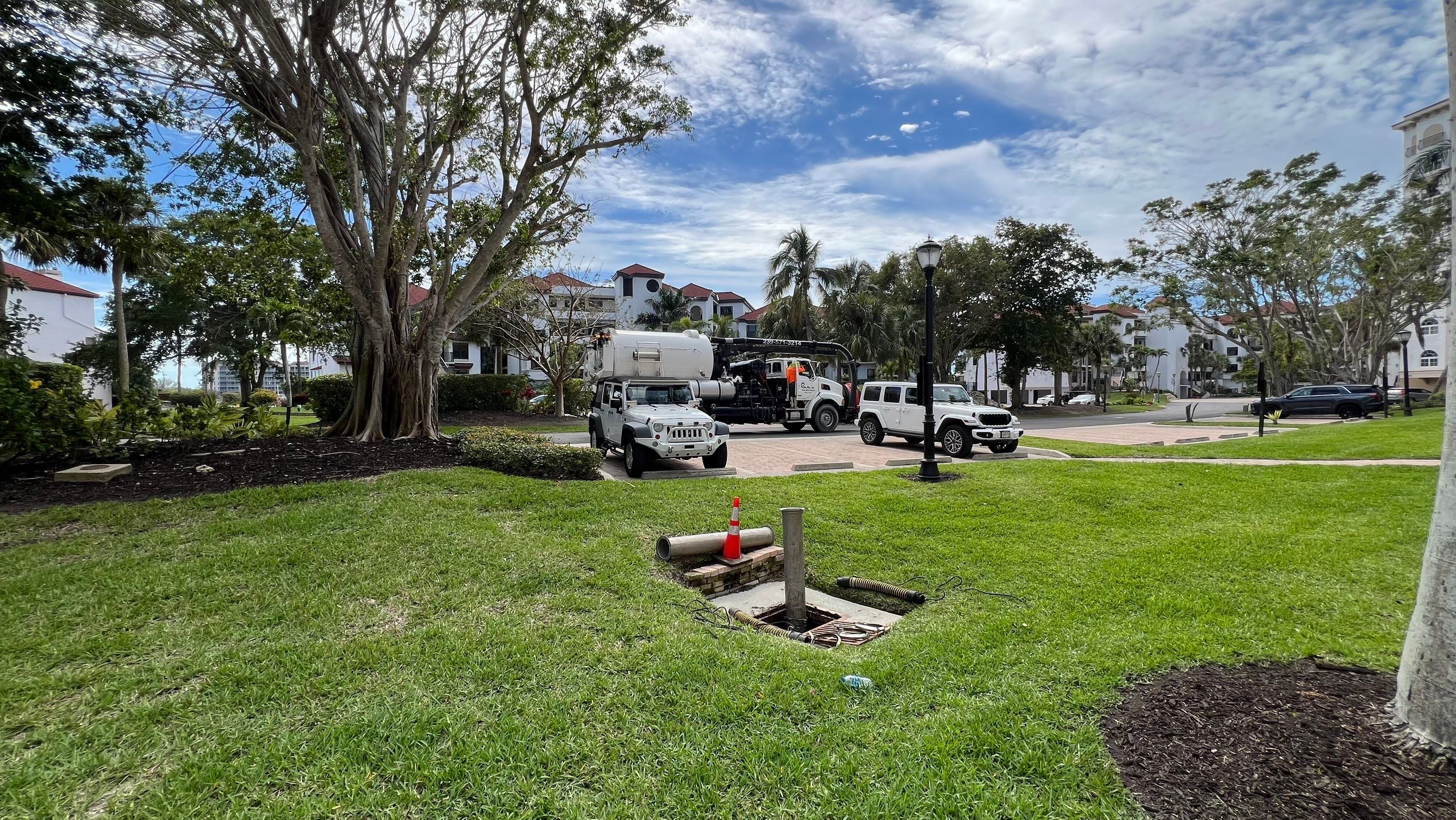 Condo Parking Garage Cleanup and Stormwater System Maintenance by APS Power & Water