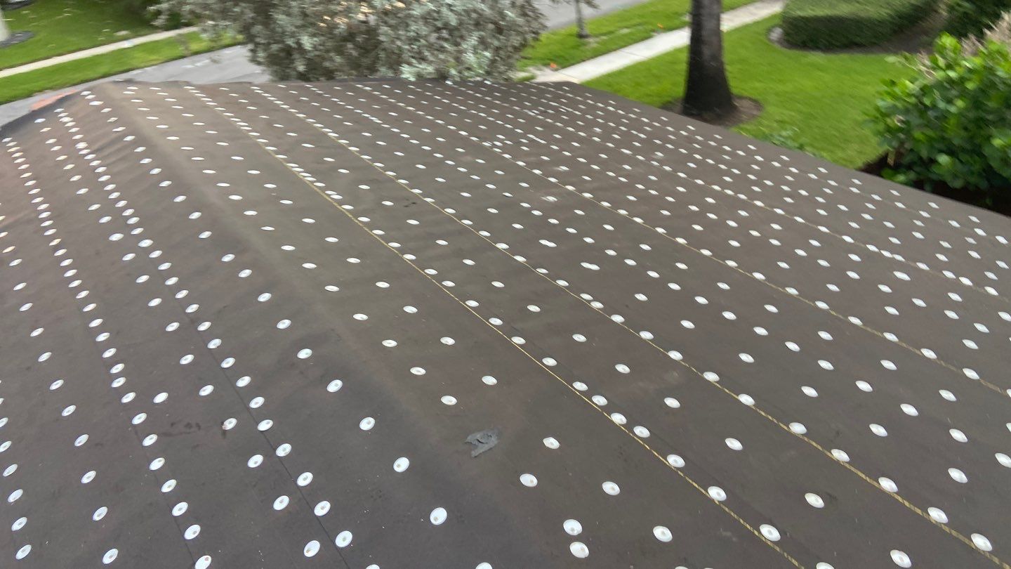 Residential Roofing Installation using 1" Nail strip metal roof by BLUES BROTHERS ROOFING