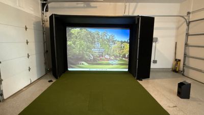 Ben Took It To The Next Level With a Golf Simulator
