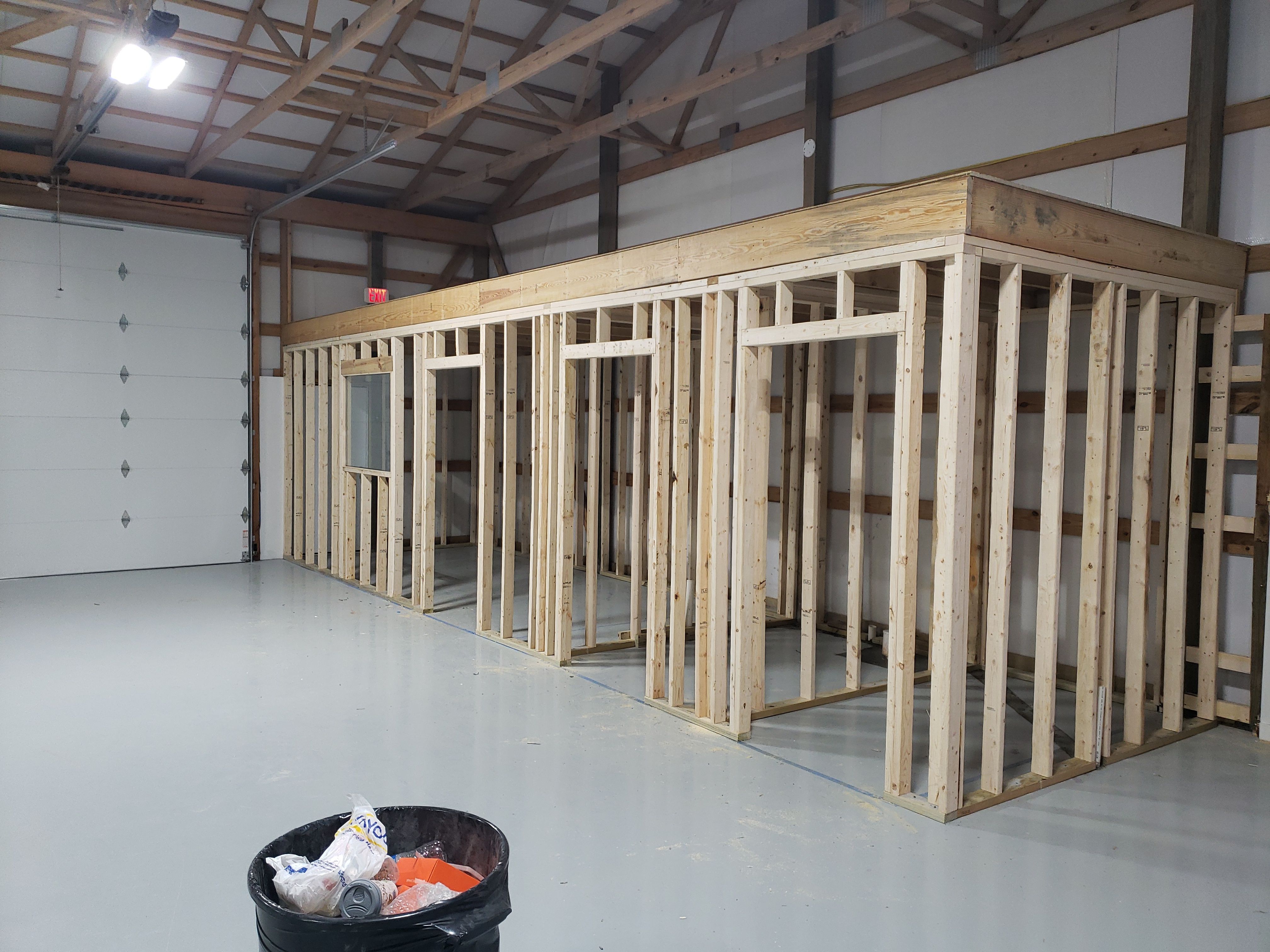 Warehouse Office & Storage Build by A Step Above Handy LLC