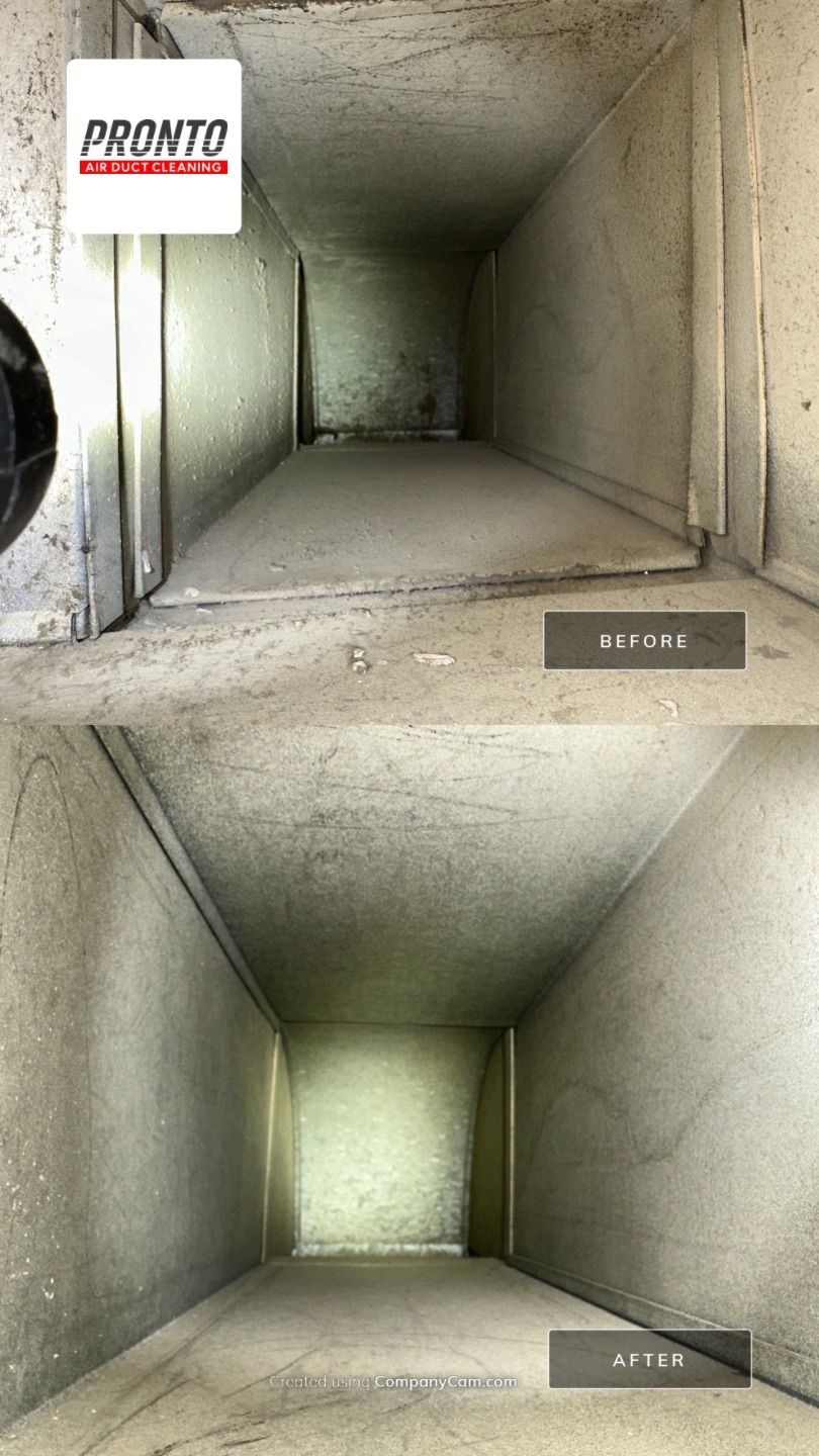 Air duct cleaning using Hypervac by Pronto Air Duct Cleaning