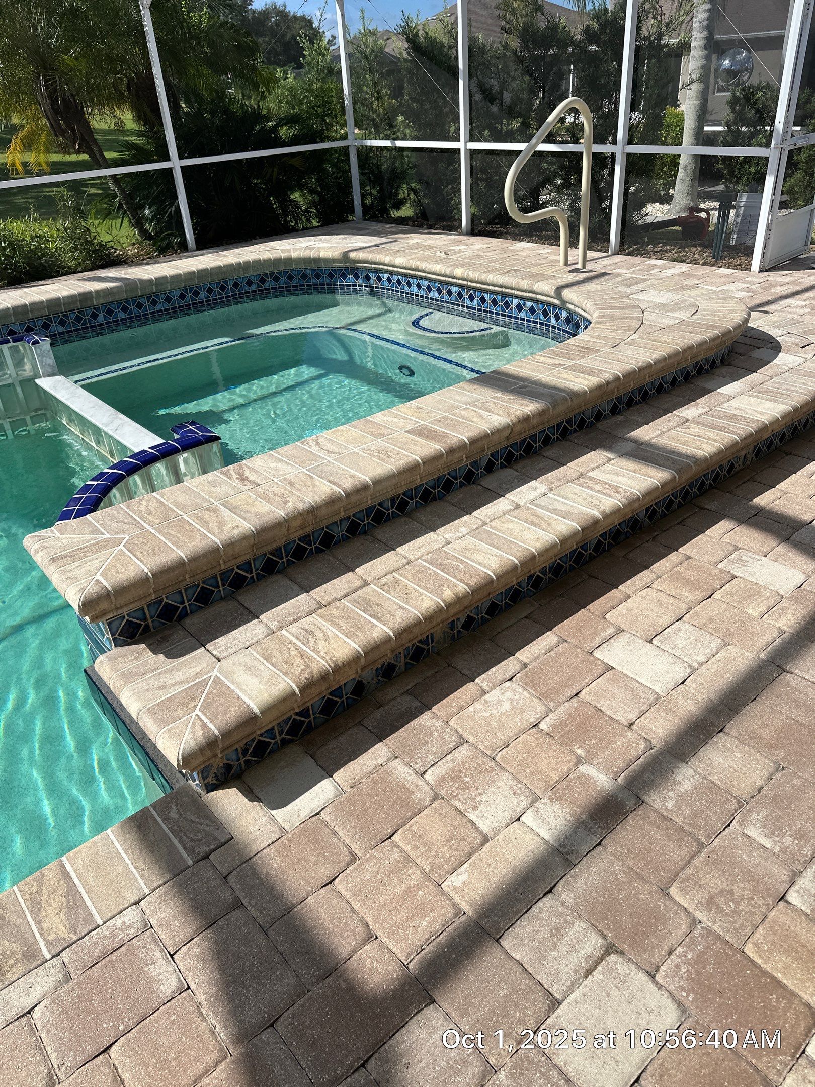 Sun City Center Paver Stripping and Sealing for Pool Deck by Supreme Paver Experts