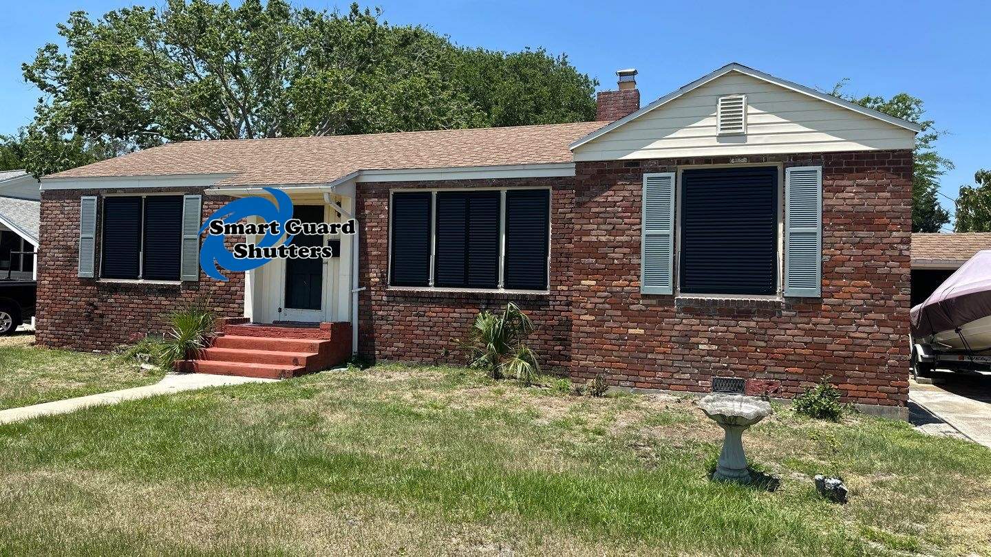 Impact Bahamas in Matte Jet Black by Smart Guard Shutters