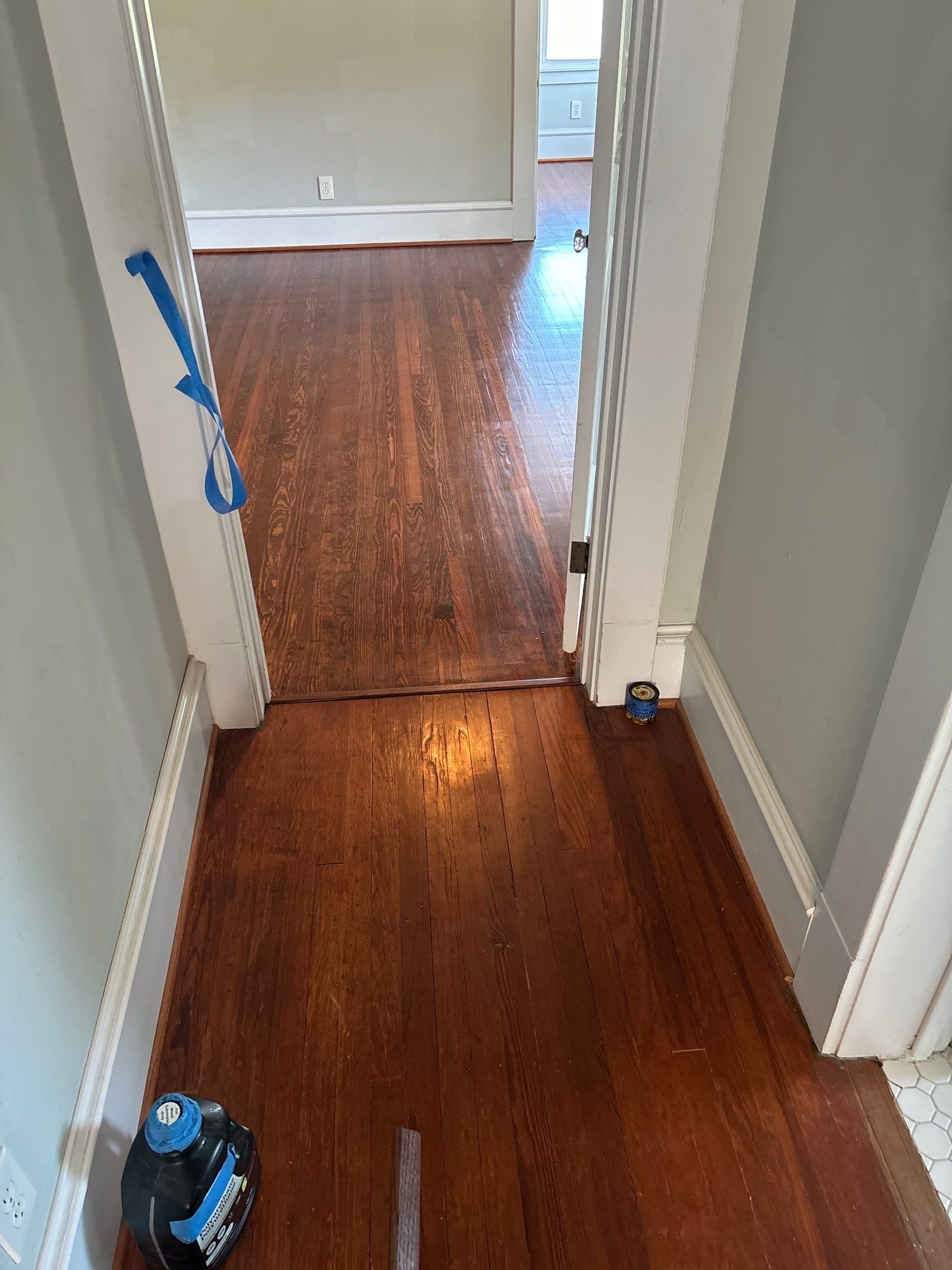 1/2 Sedona red 1/2 Natural With Oil Based Finish by Bernard Hardwood Floors