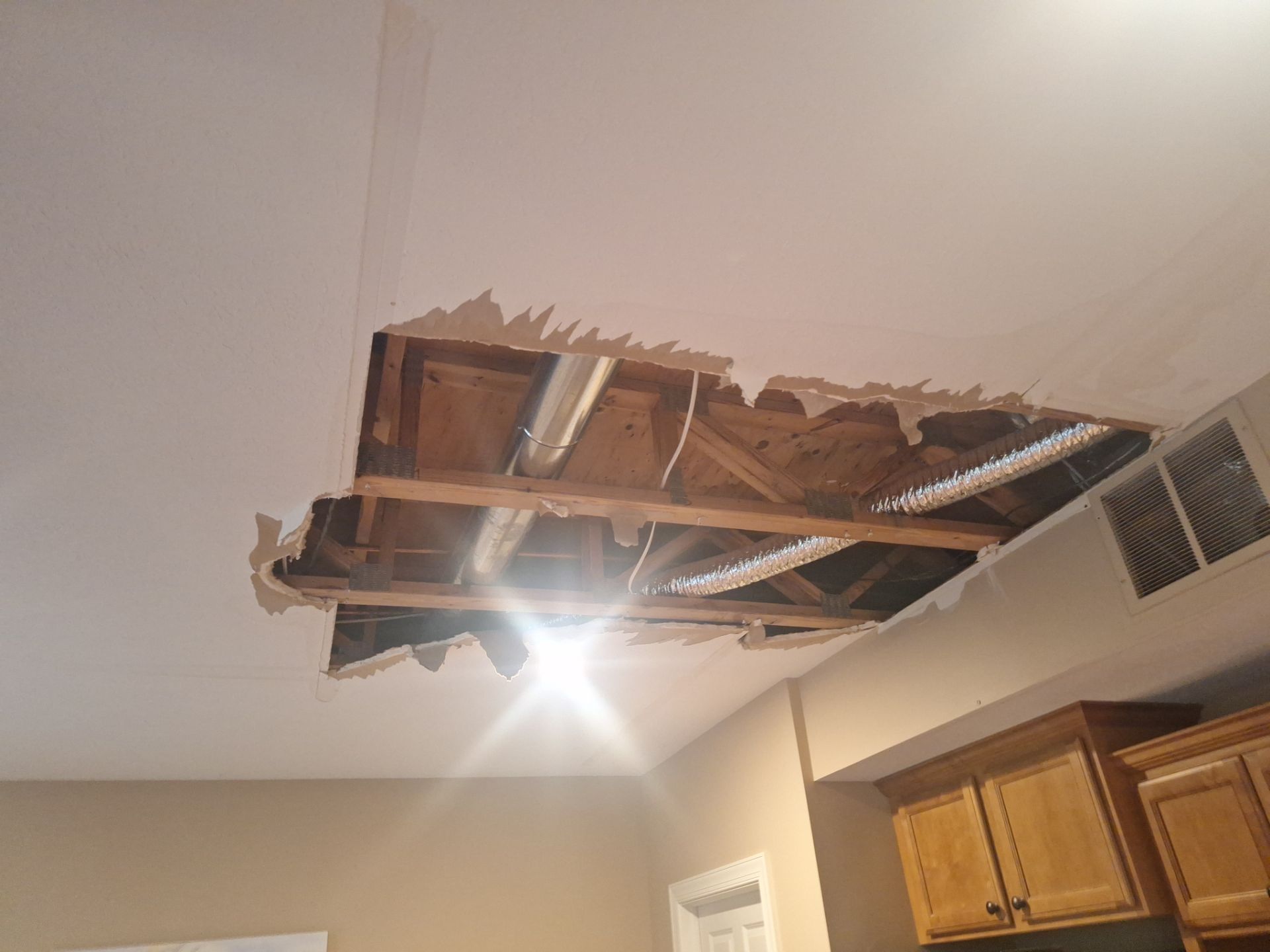 Basement Ceiling & Wall Repair + Interior Painting in Grand Haven, Michigan by Gordon Painting