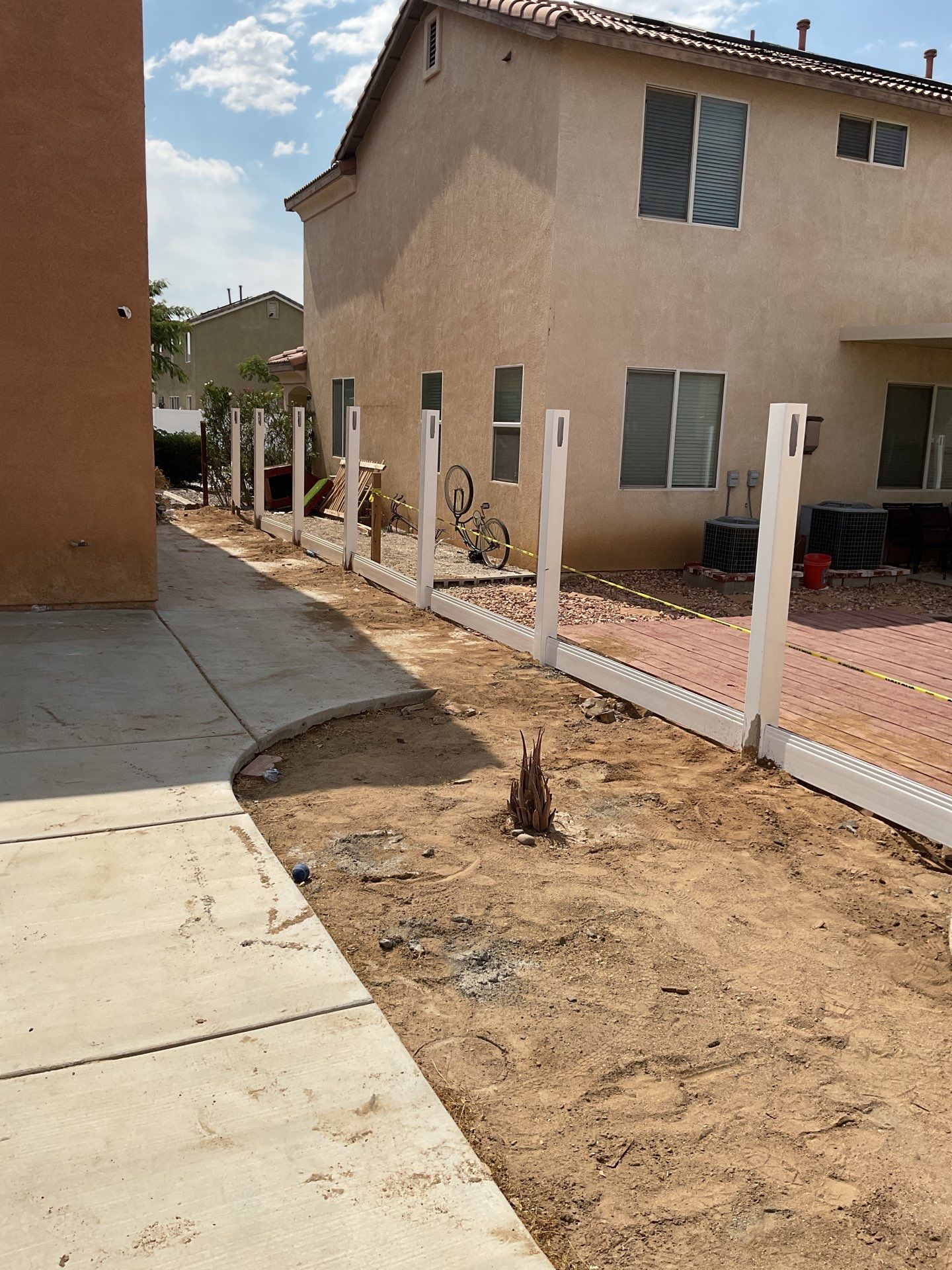 Fence Installation using Vinyl by Fence Guys Inc. 