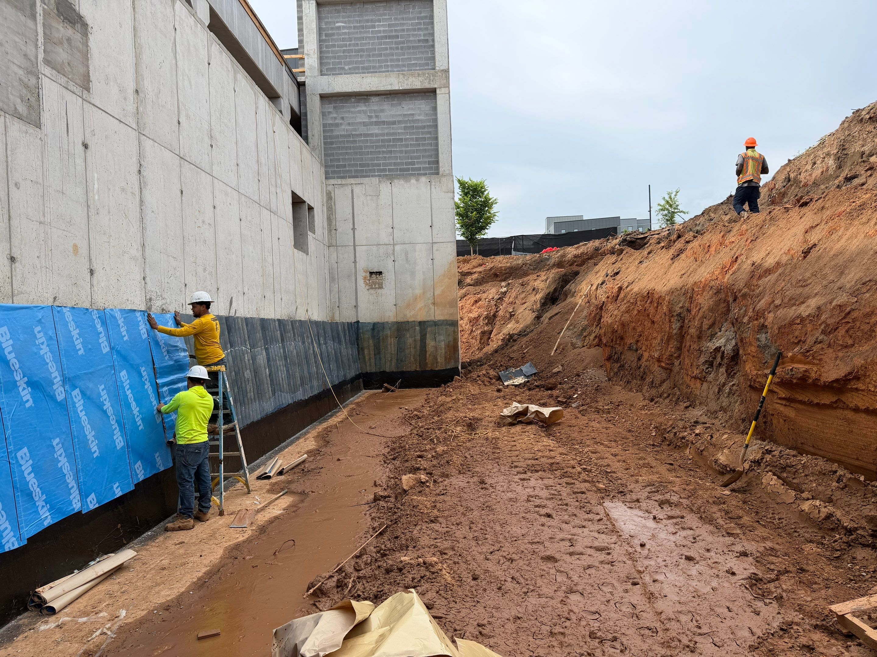 Pratt-Pullman Yard — Below-Grade Waterproofing on a New Parking Garage (Atlanta, GA) by Performance Waterproofing LLC