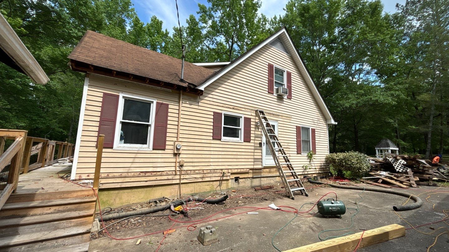 Roof Replacement and cover porch  by Deerfield Roofing LLC
