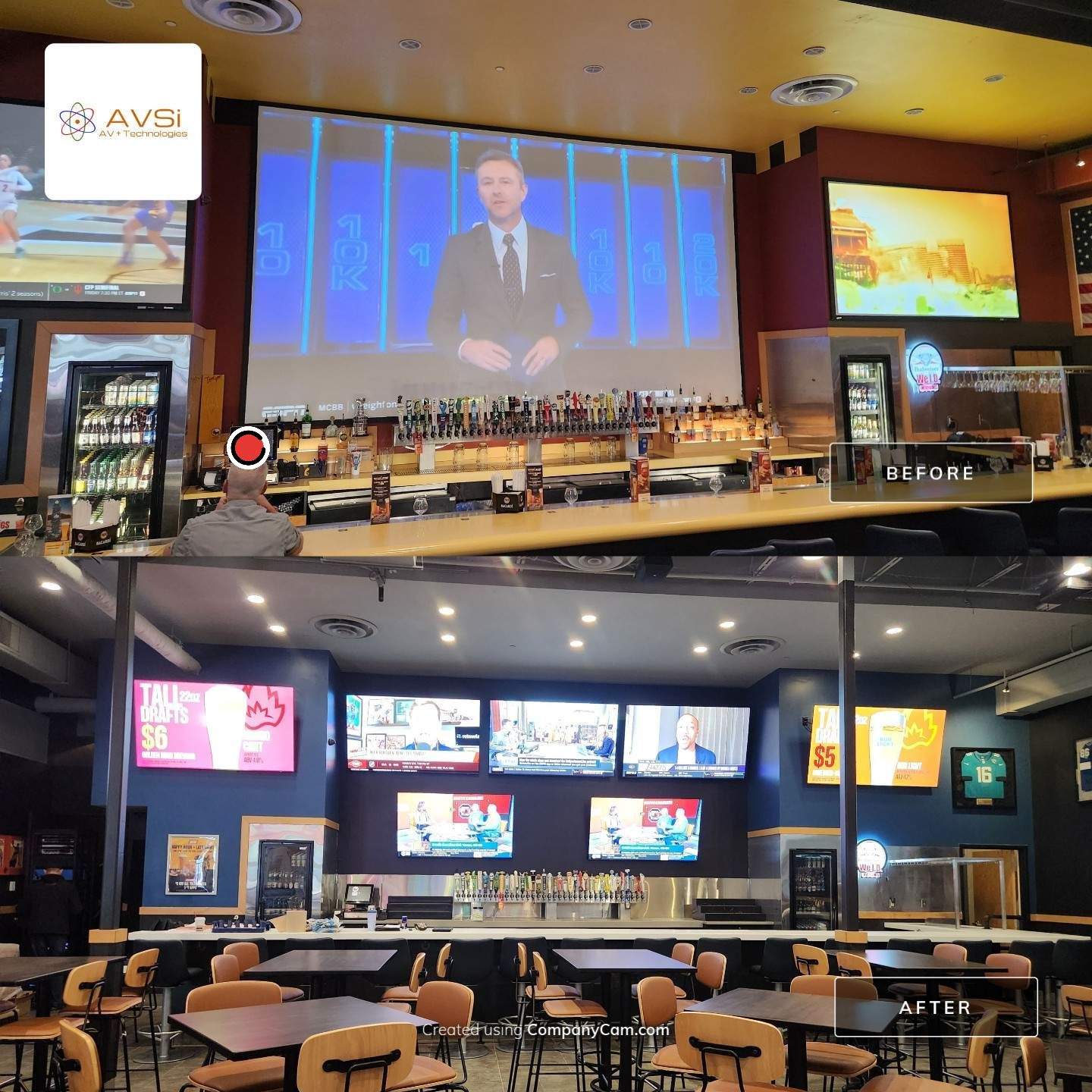 Sportsbar IP Video install by AVSi