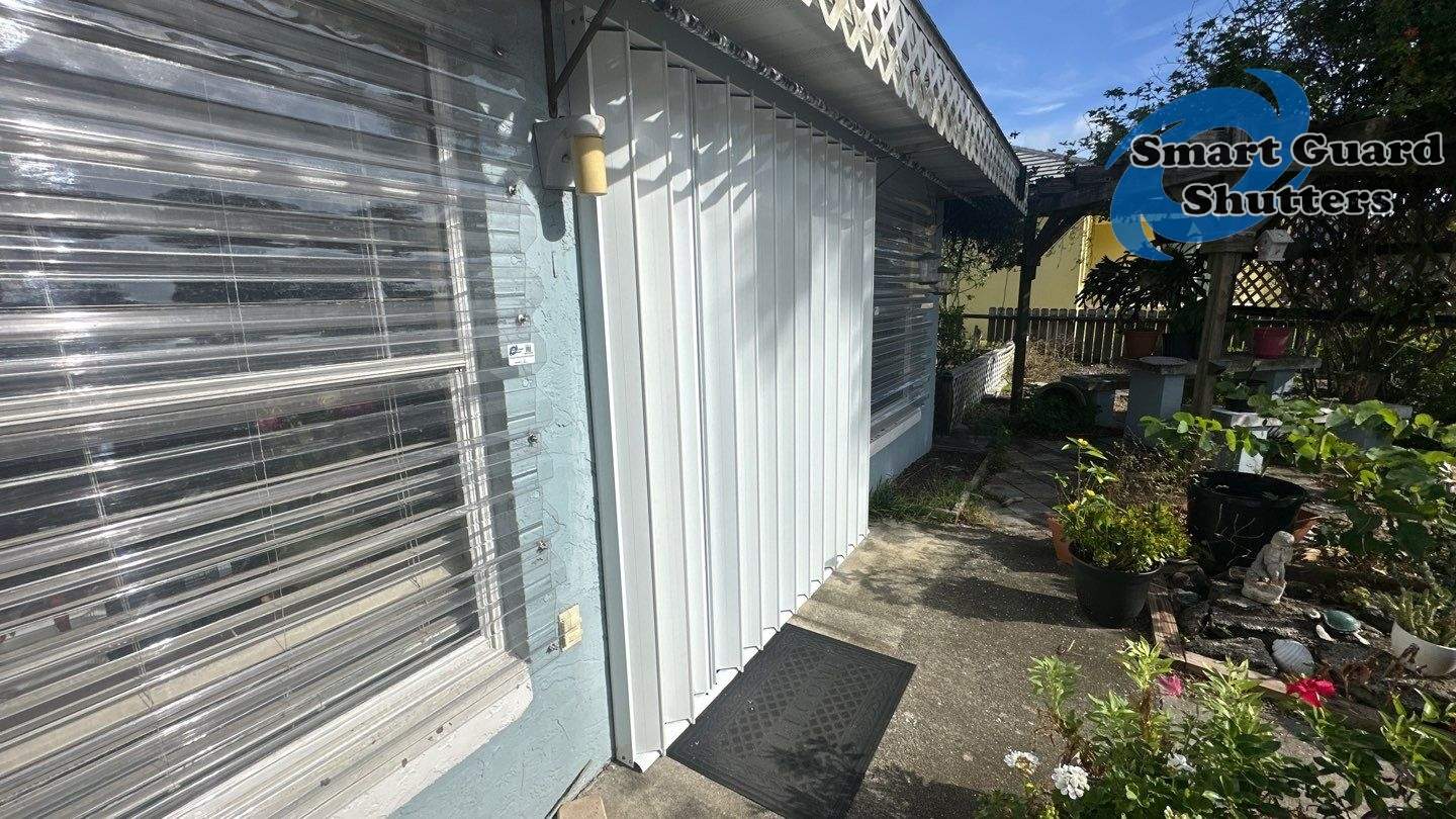 Hurricane Protection in White by Smart Guard Shutters