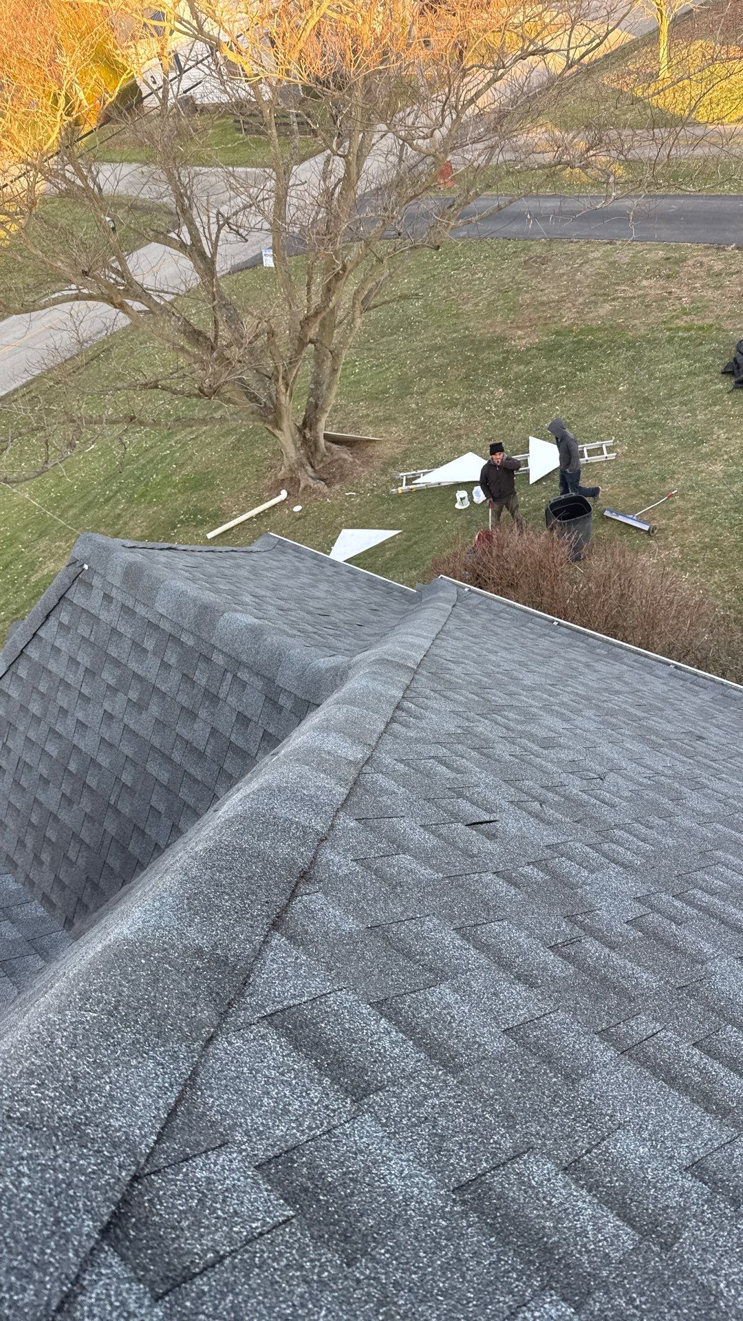 Residential Roofing Installation using Timberline HDZ Shingles - Pewter Gray by RoofX 