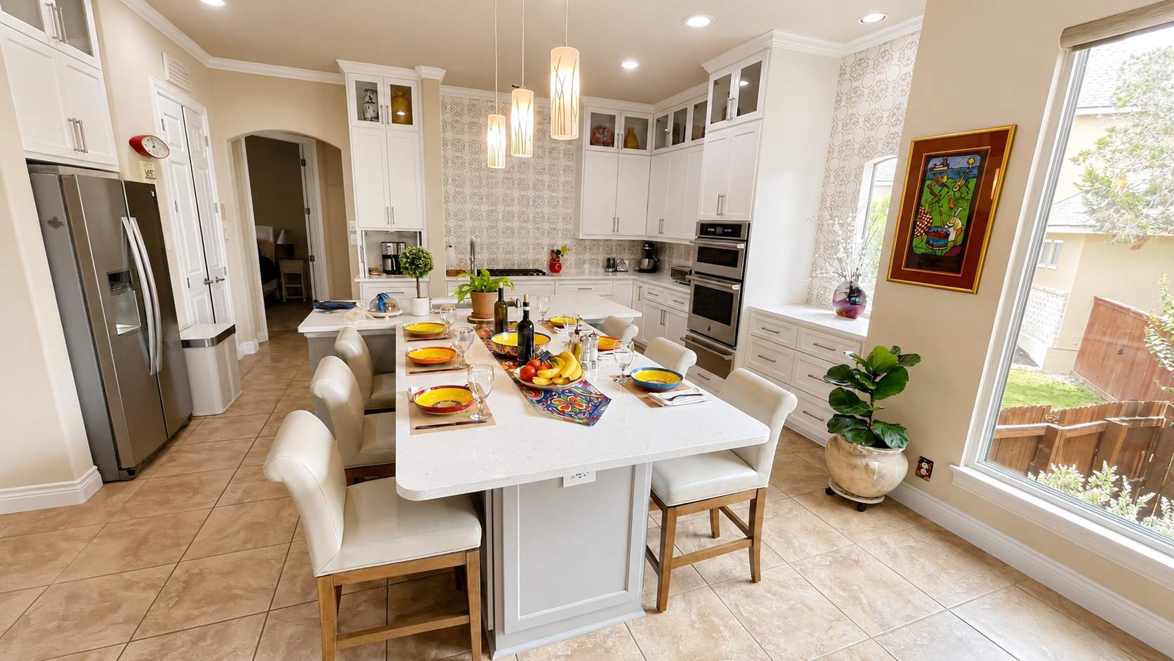 Rogers Ranch Kitchen Remodel | Reoriented Island & Custom White Cabinetry by Legacy Bath and Kitchen 