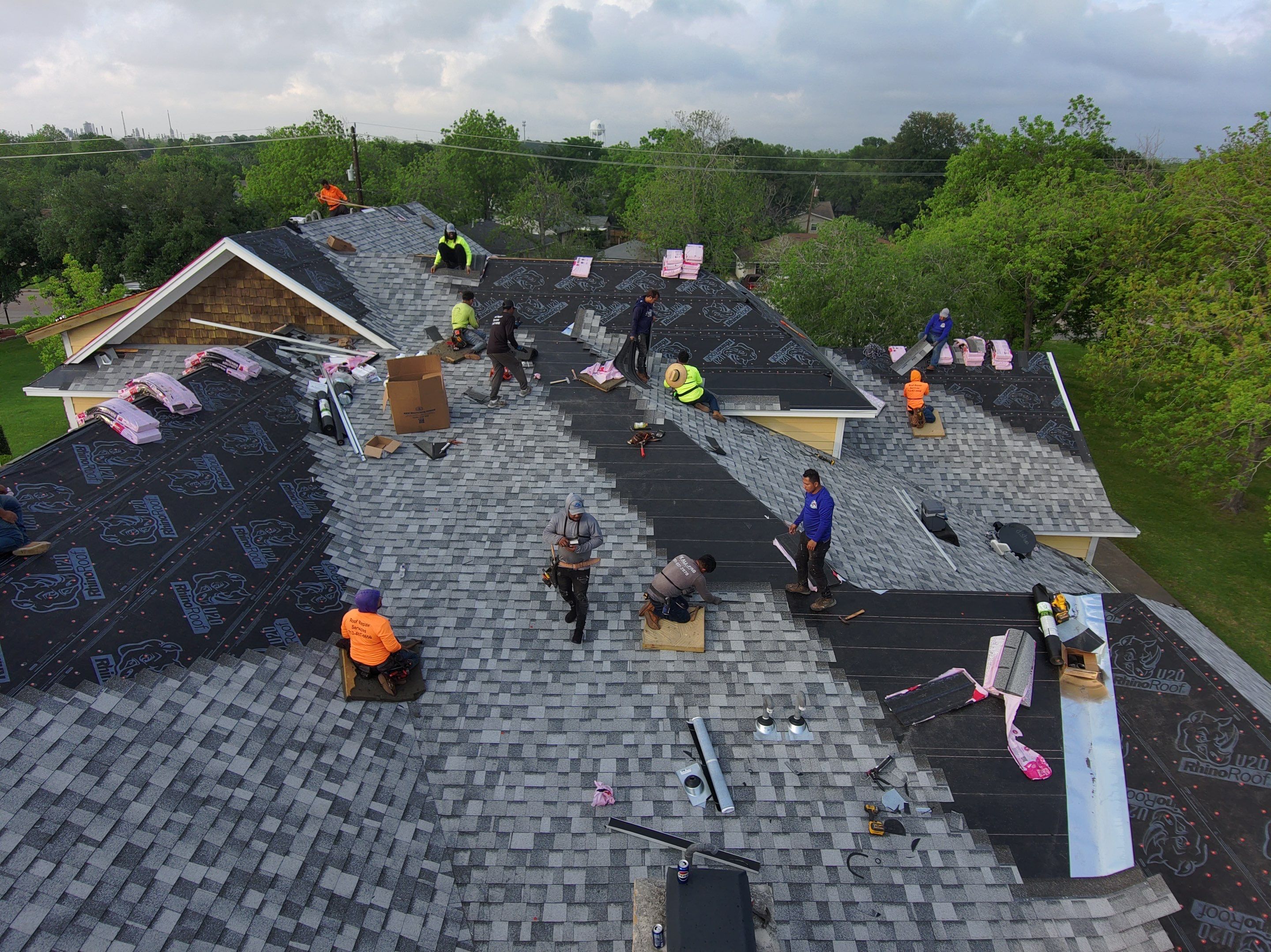 Residential Roofing Installation using Owen's Corning Duration (Lifetime) Shingles by Roof Repair Company
