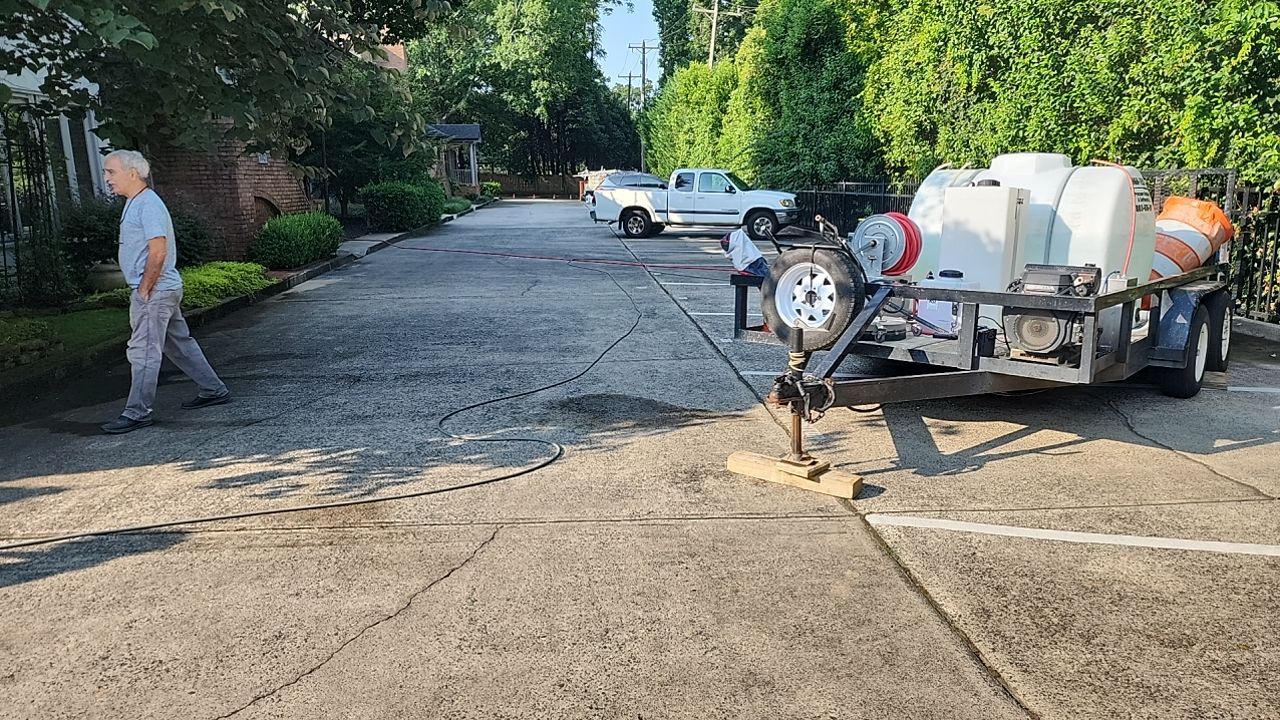 building clean using cleaner by Power Wash Masters LLC