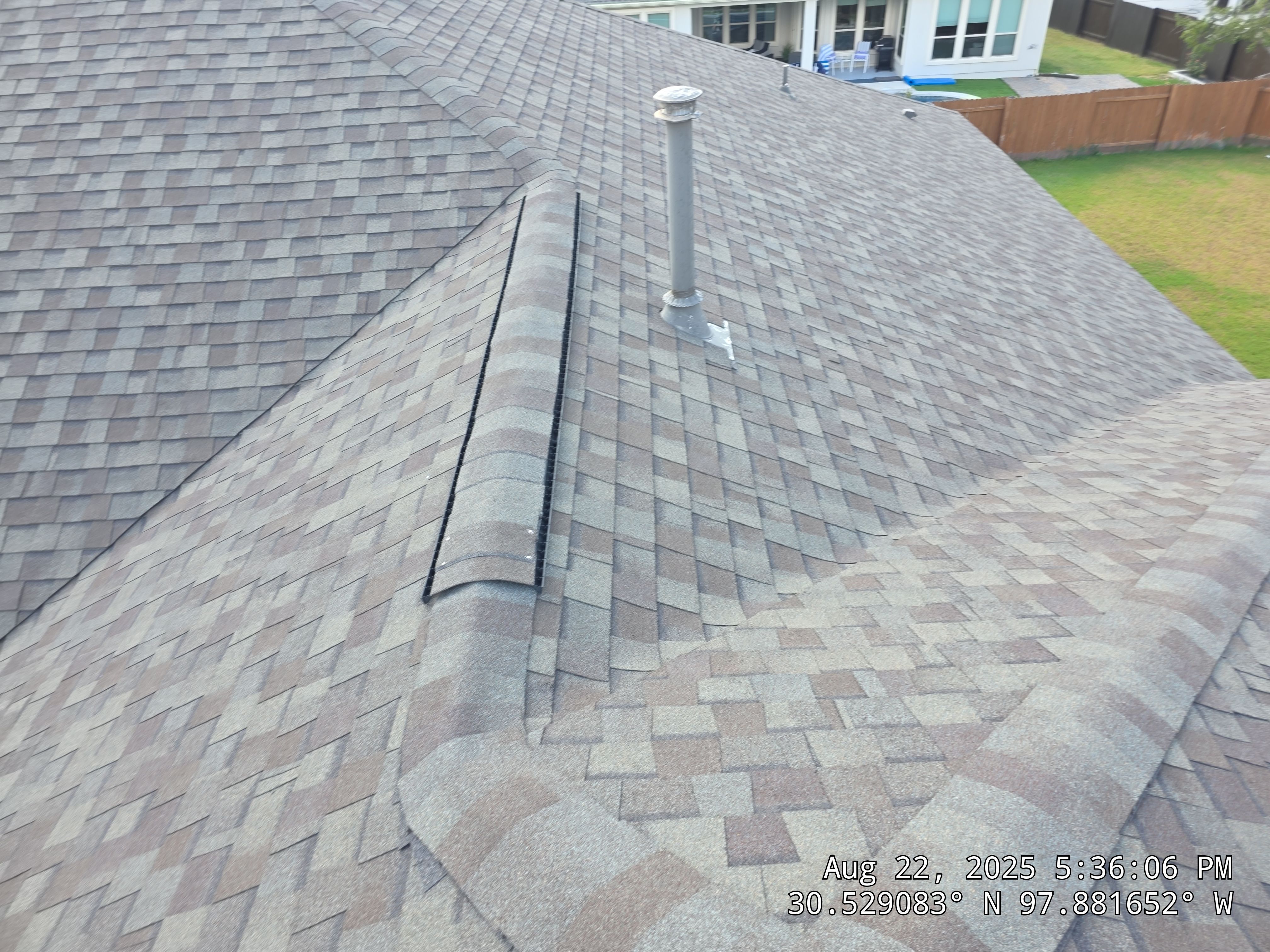 Full Residential Roof Replacement with Architectural Shingles in Leander by Caliber Restoration LLC