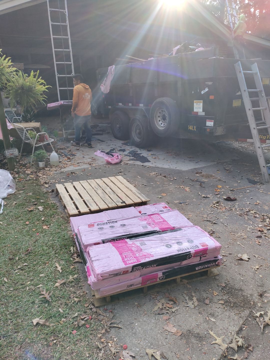 Residential Roof Replacement using Owens Corning Quary Gray by Inspector Roofing and Restoration