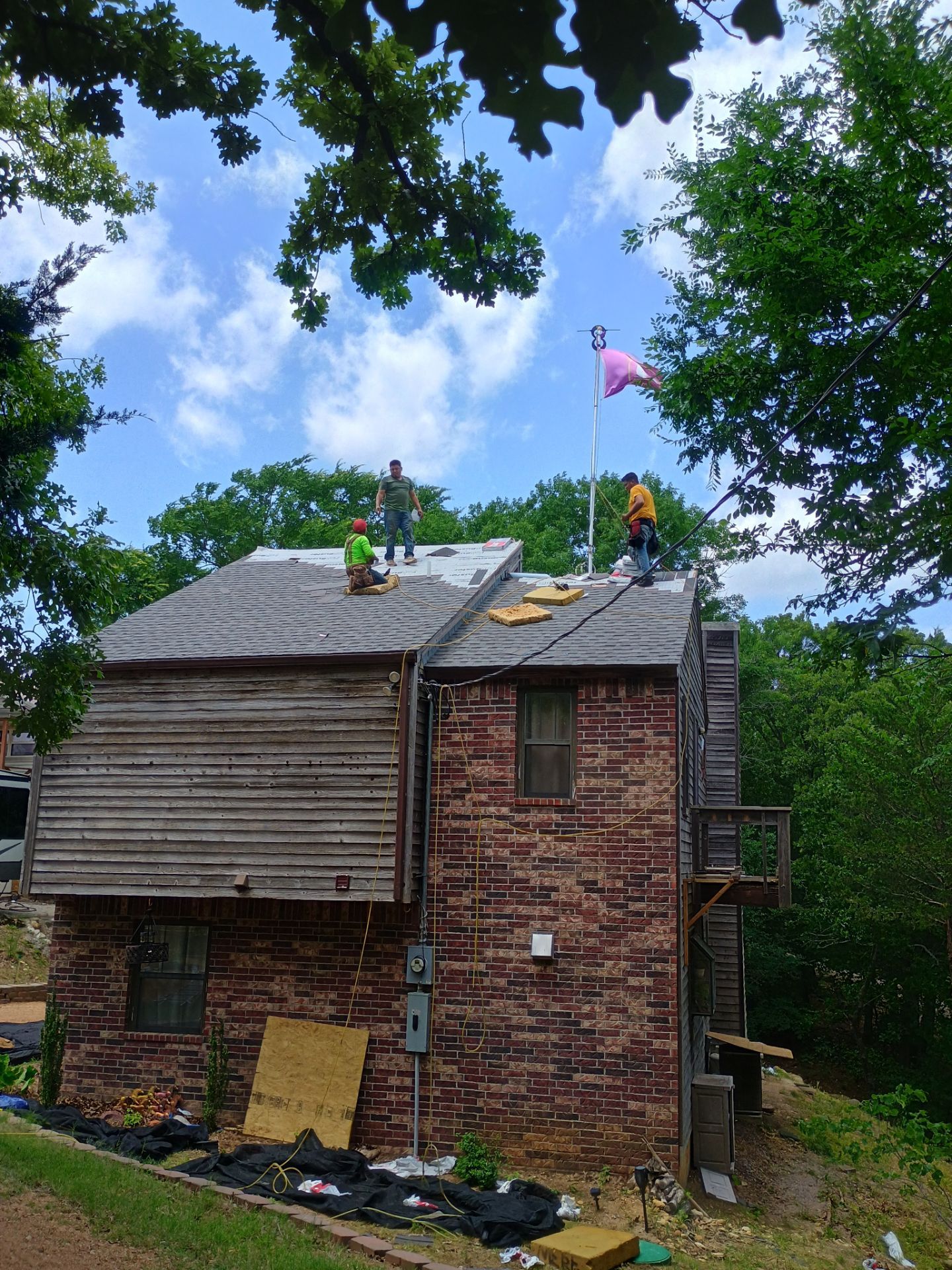 Roof Replacement for Multi-Level Home in Sulphur, Oklahoma by BANA Roofing and Solar Supply