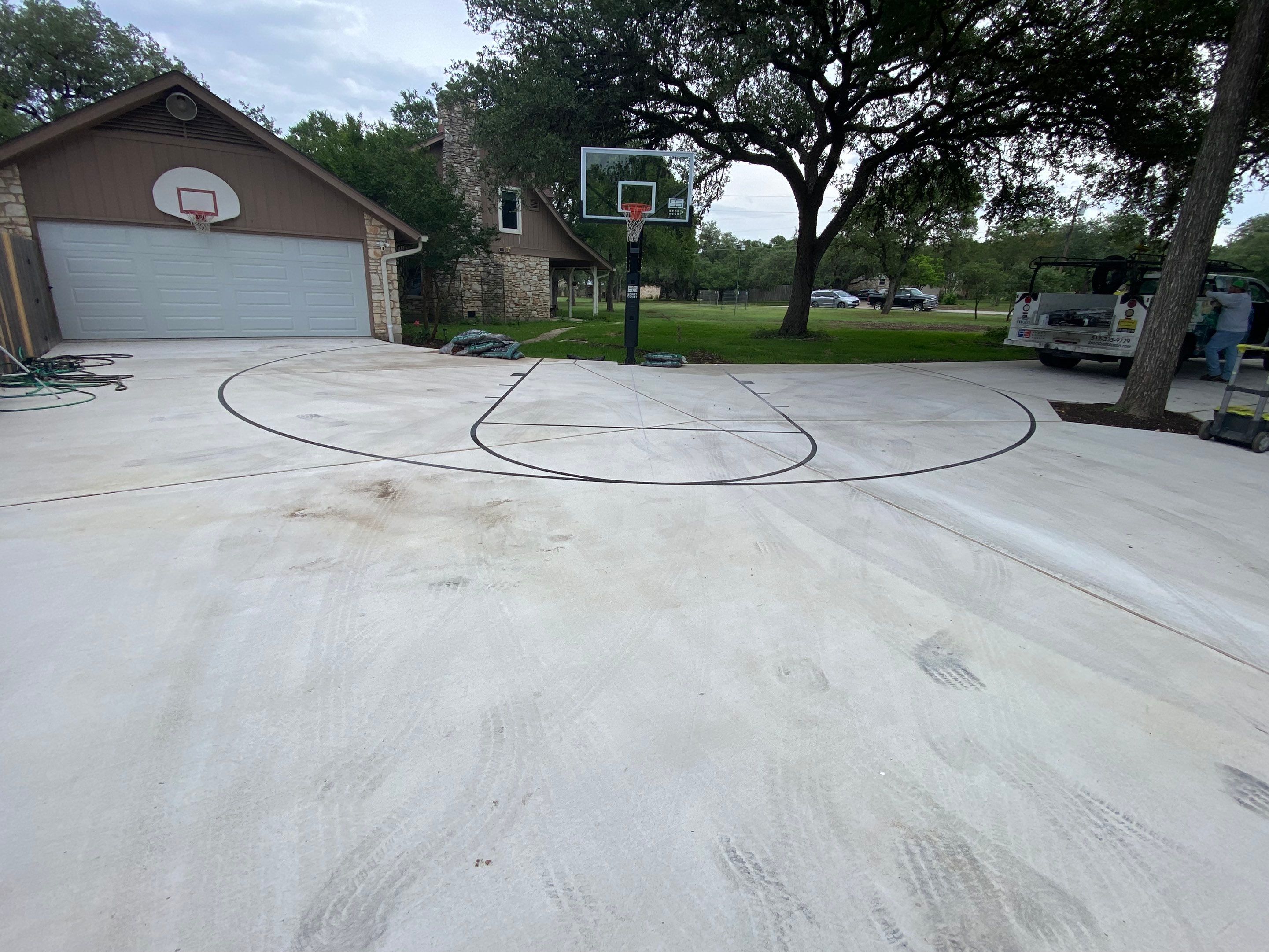 Karnes Driveway by Sport Court Austin