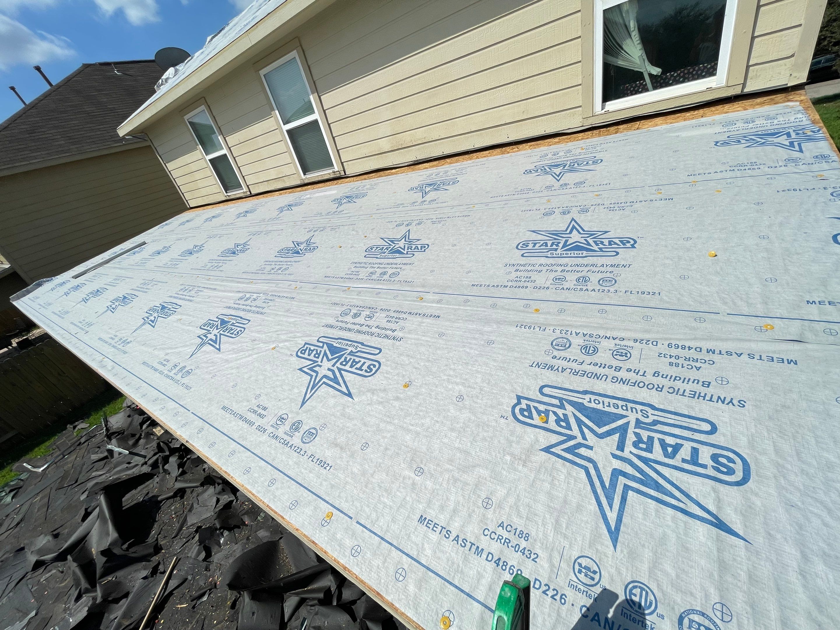 Residential Roofing Installation using Tamko Heritage® Series Rustic Black by CAP Roofing and Construction LLC