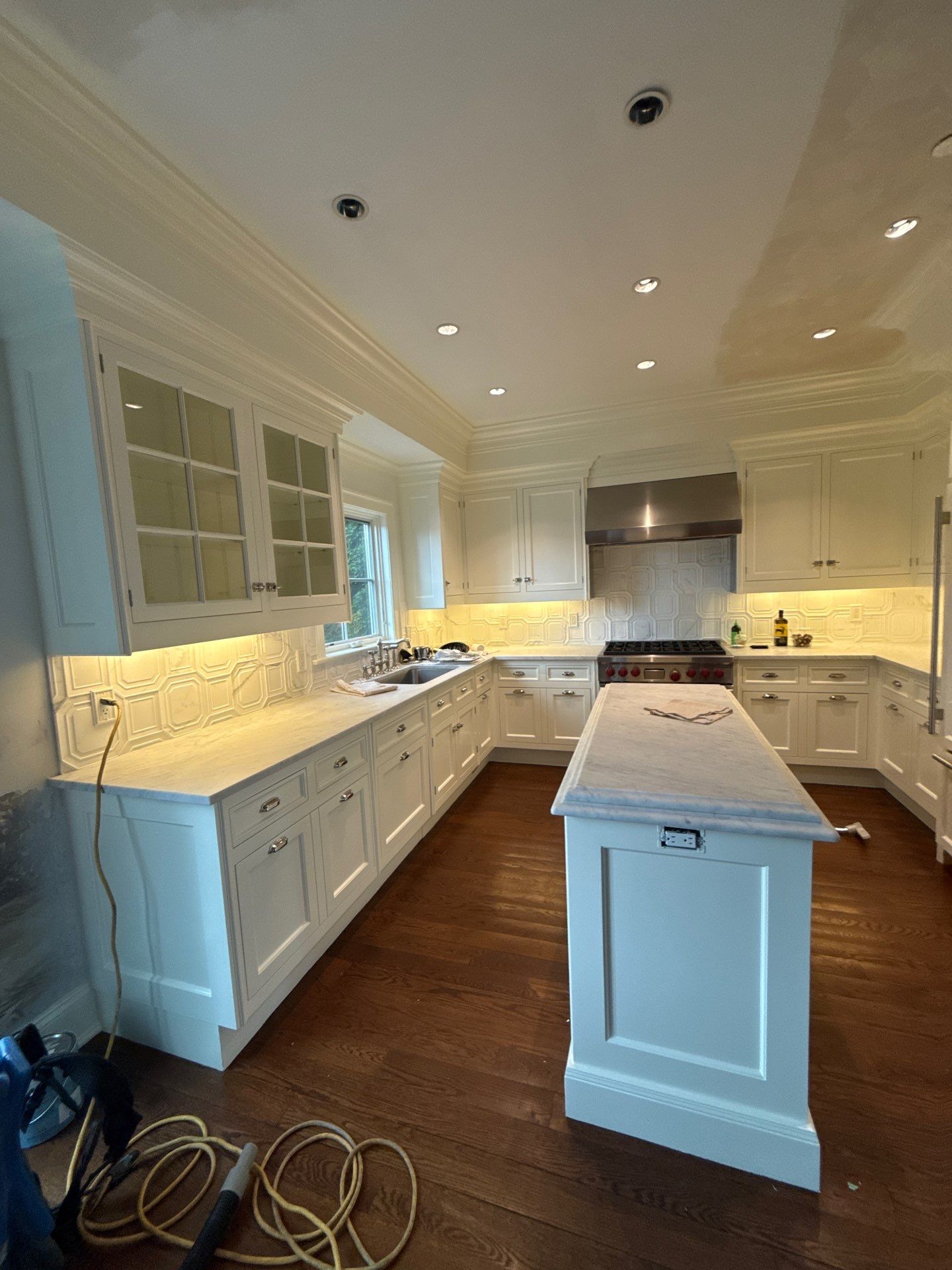 Water Damage Repairs in Luxury Kitchen and Primary Bathroom by Fox Hill Luxury Real Estate Services