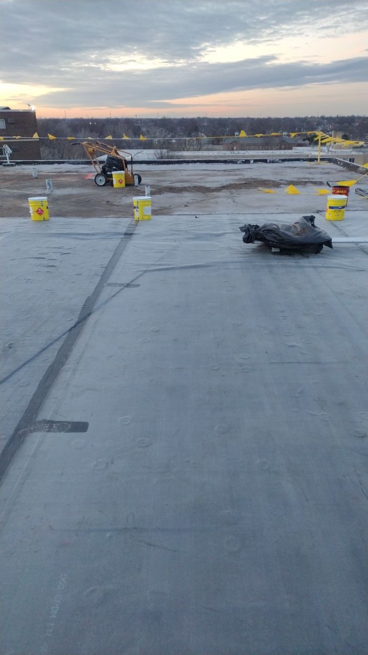 Commercial flat roof parma by Absolute Roofing and Construction