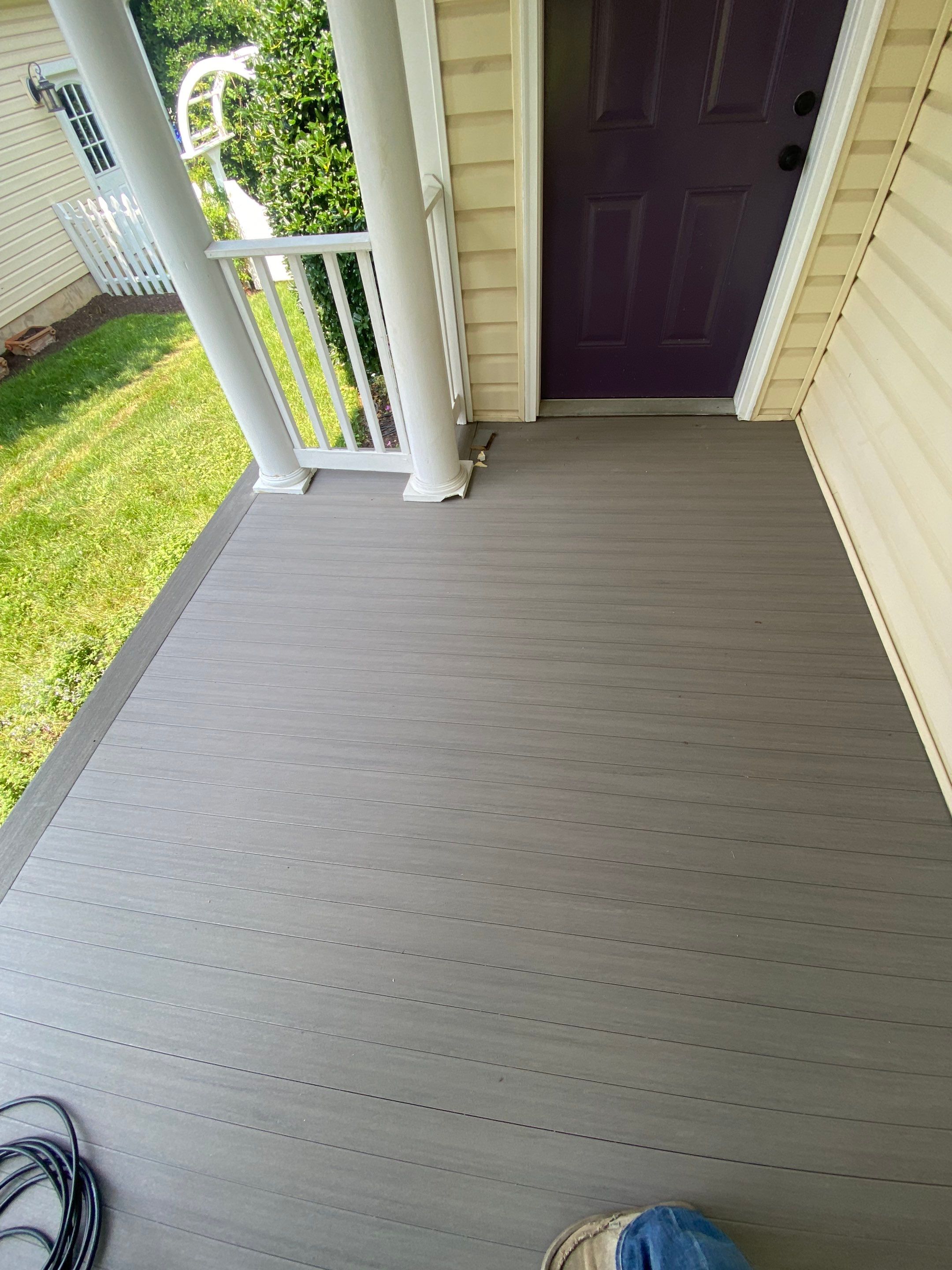 Front Porch Transformation using Timbertech Decking by The Smet Companies, LLC