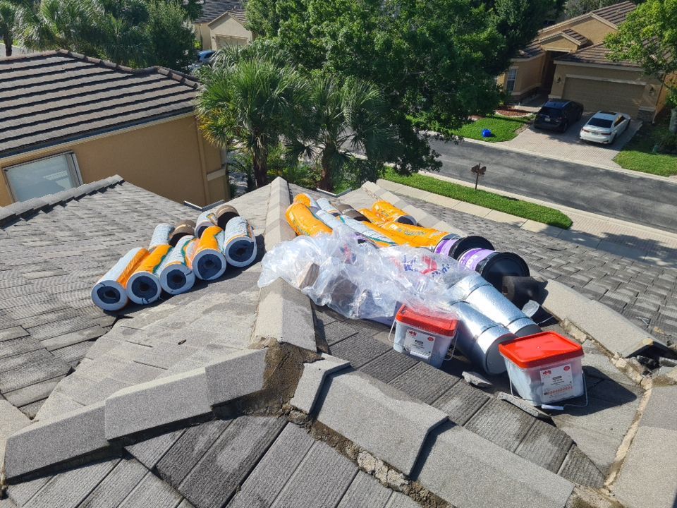 Residential Roofing Installation using Eagle Roofing Tile by BLUES BROTHERS ROOFING