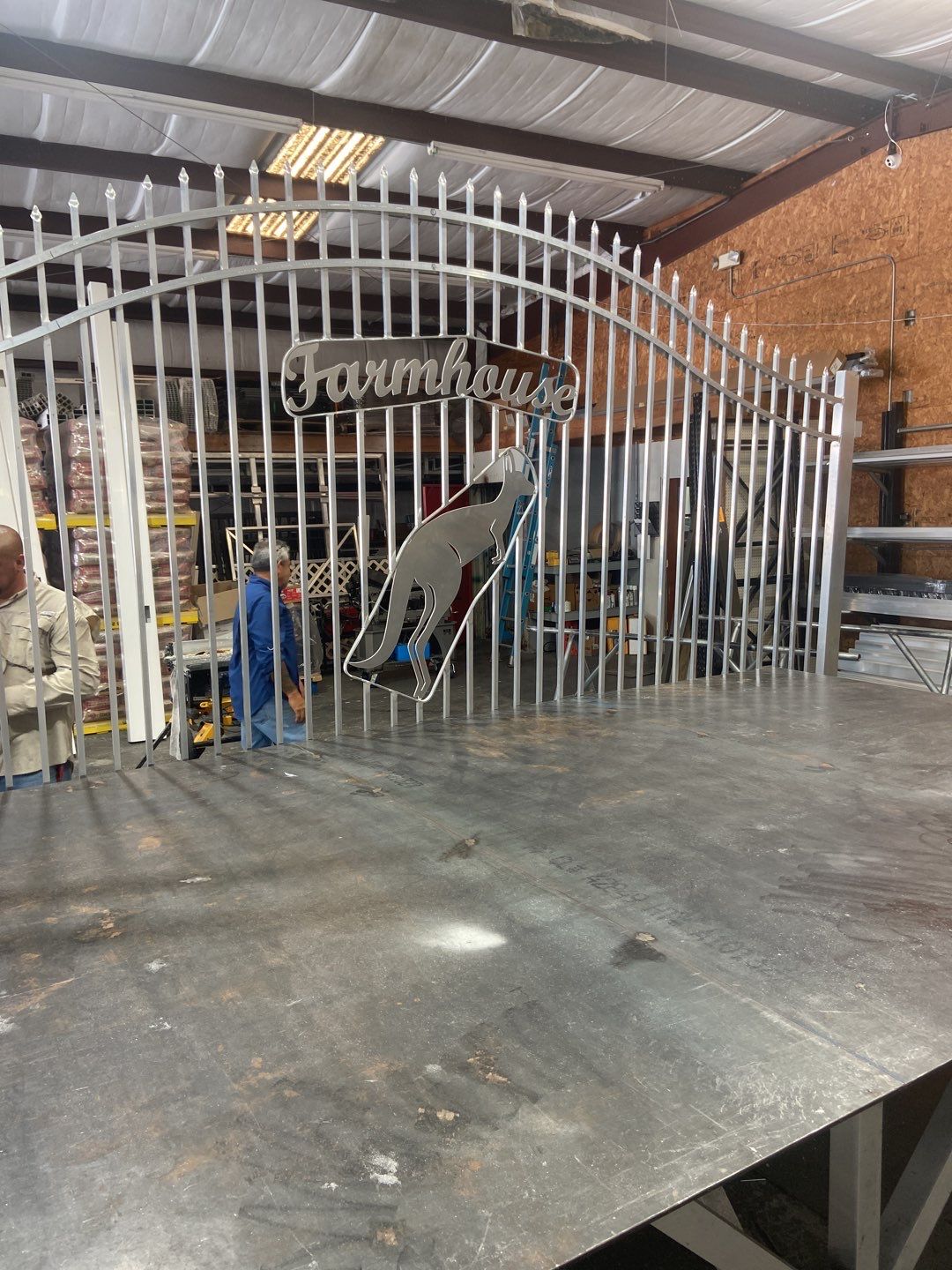 Farmhouse Estate Gate With Liftmaster Gate Operator by Asap fence and gates, LLC