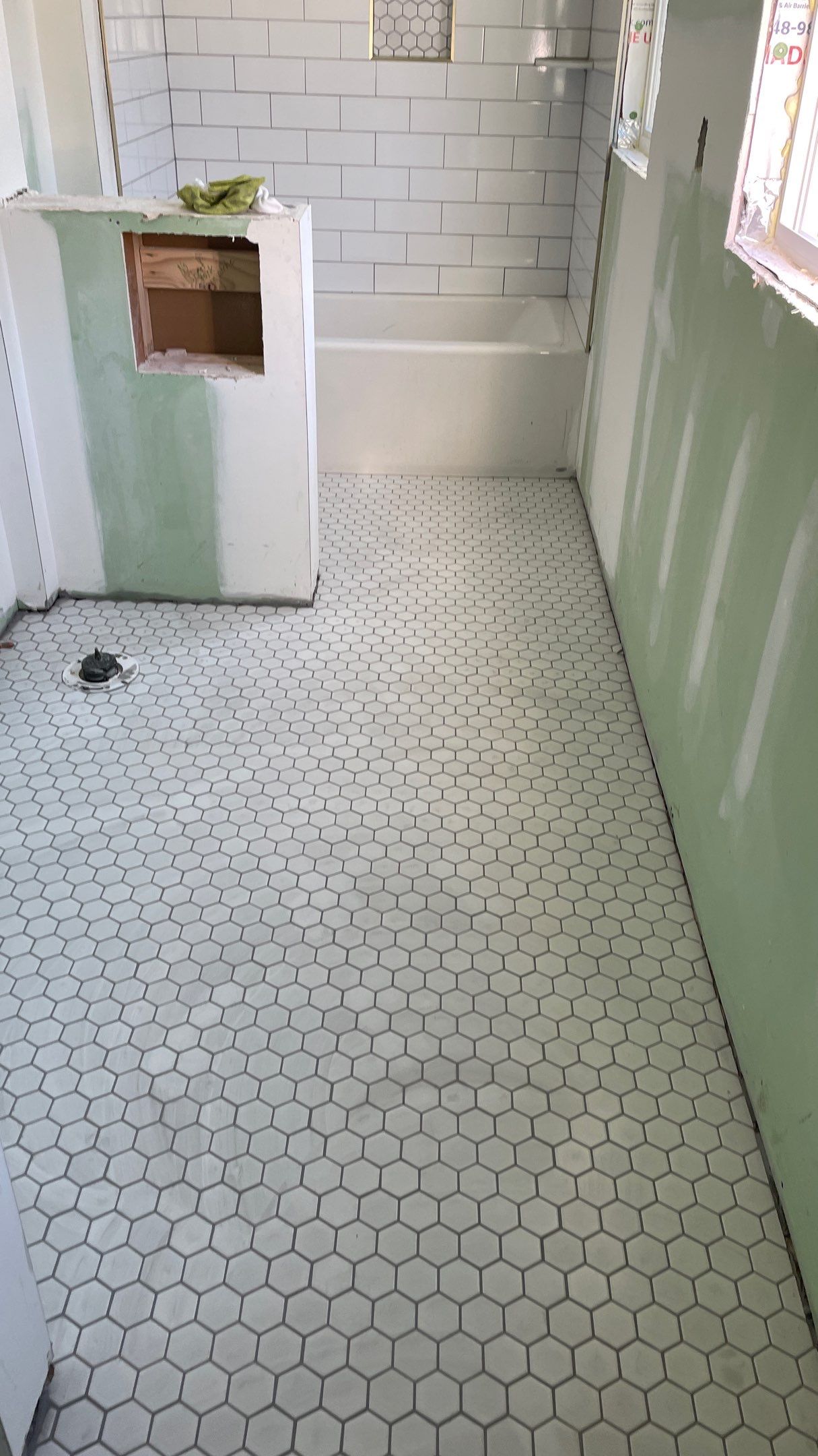 Remodeled Home with new tile floors, Showers and Refinished Oak Floors with stain and Waterbased Finish by Footprints Floors of Coastal Carolina