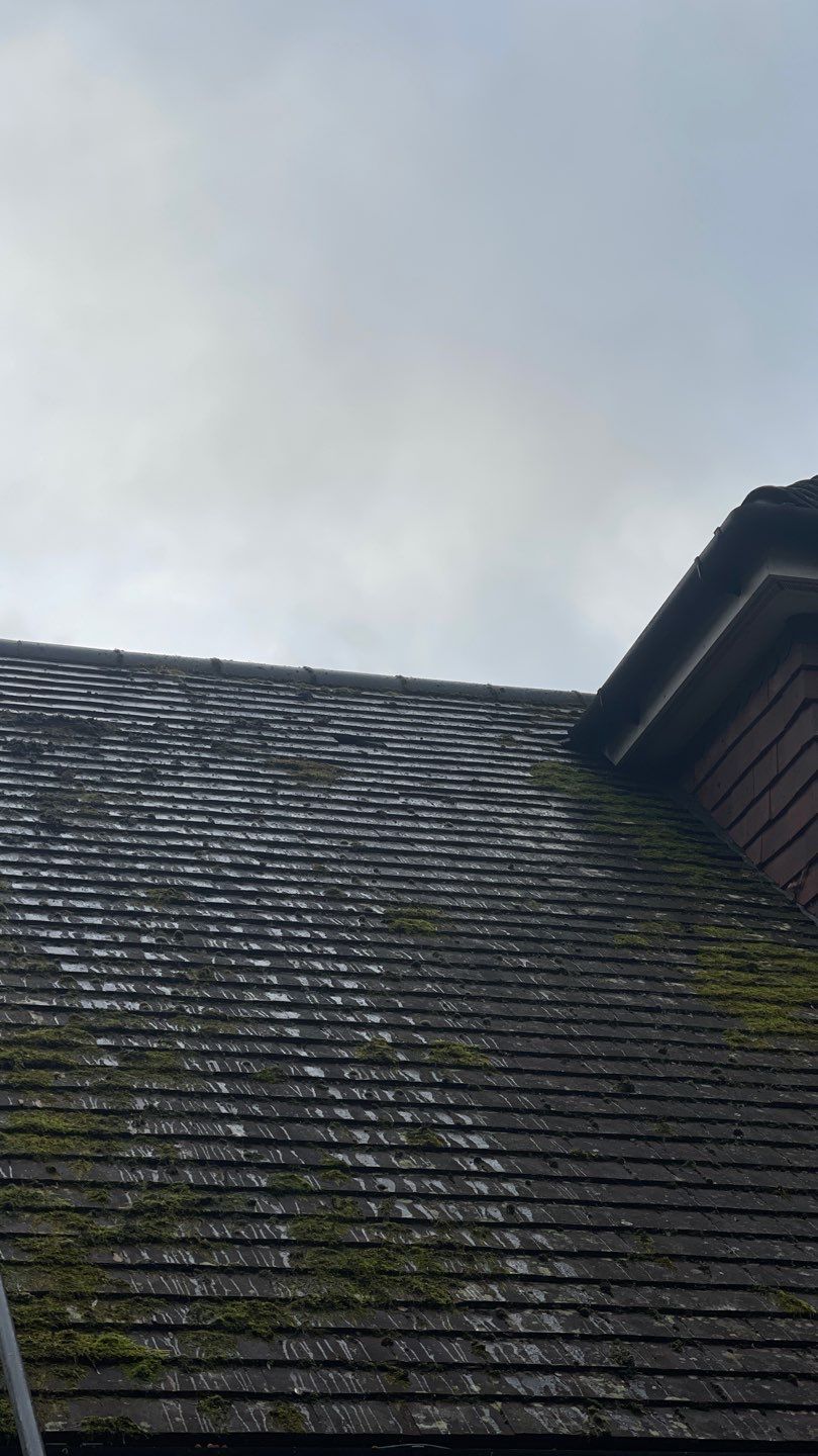 Roof Cleaning and Biocide Treatment using Honda 15lpm Low Pressure Washing Machine by Ges Exterior Cleaning ltd