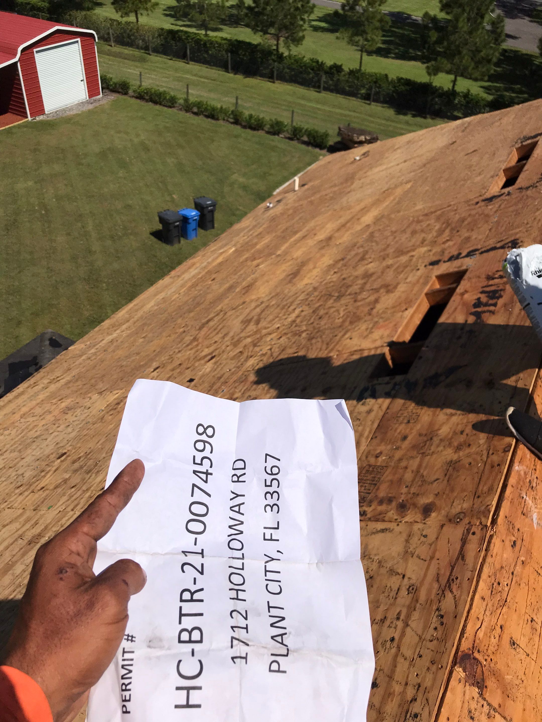 Residential Roofing Installation using GAF HDZ Shingles by Protek Roofing Heating Air & Solar