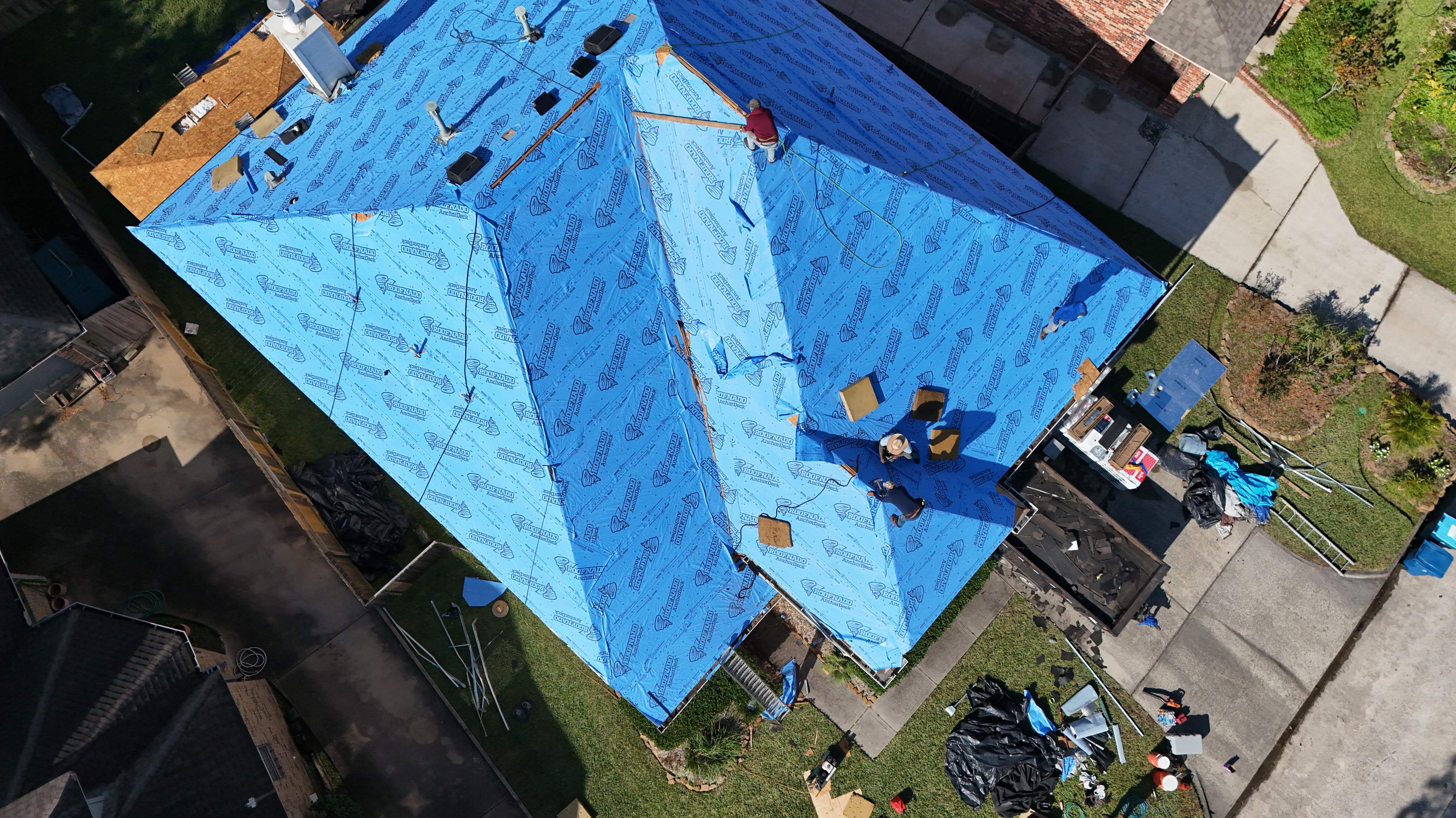 Roof Replacement + Interior Ceiling Restoration — Humble, TX by PL Roofing & SB Roofing, LLC.