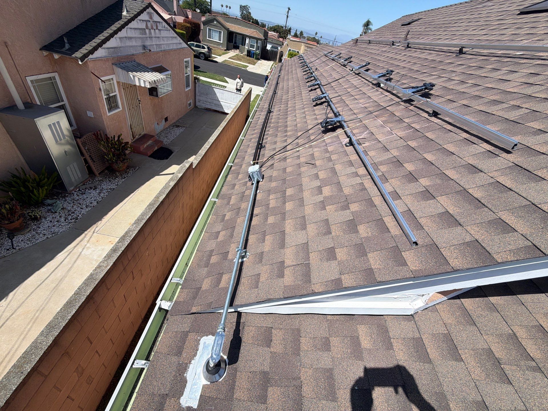 16-Panel Residential Solar System Installation in Los Angeles by AWS Solar